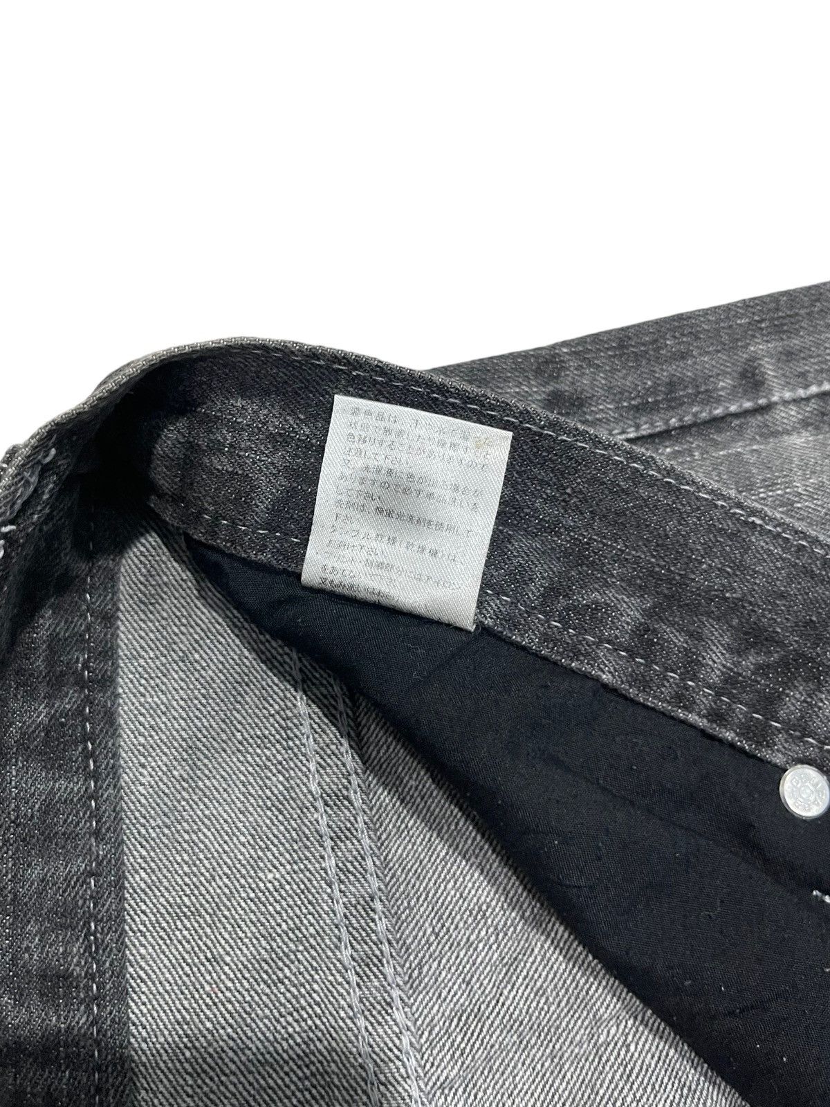 Japanese Brand Vintage Root Three Skull Distressed Jeans ! Rare Design Size US 32 / EU 48 - 16 Thumbnail