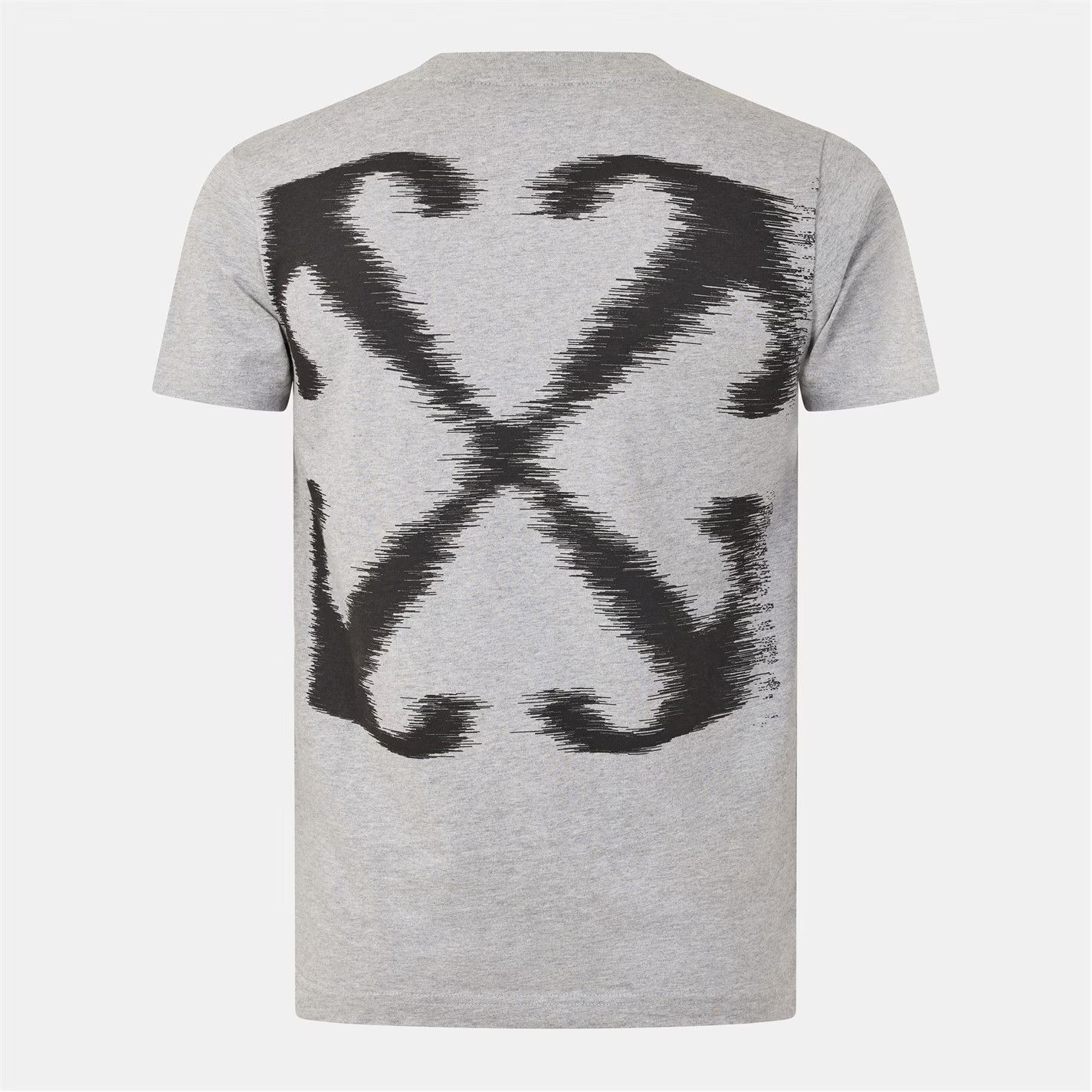 Off-White o1g2r1mq0226 Windy Arrow T-Shirt In Grey Size US XS / EU 42 / 0 - 2 Thumbnail