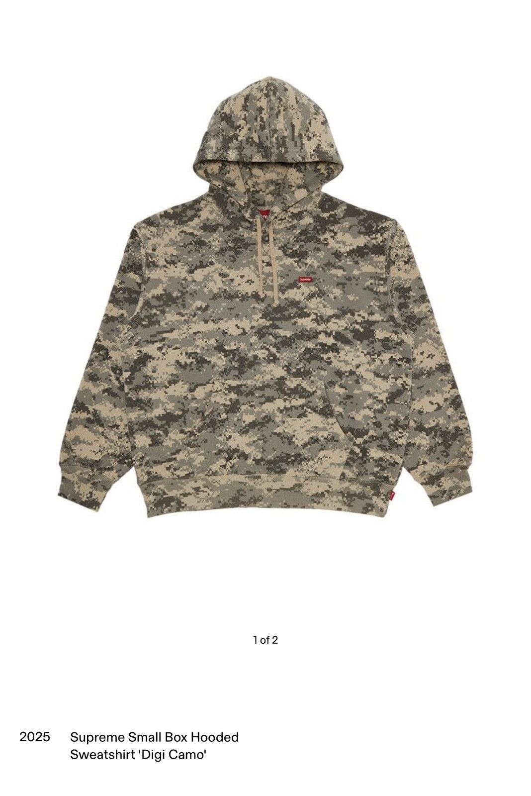Supreme Supreme FW25 Digital Camo, Small Box Hooded Sweatshirt Size US M / EU 48-50 / 2 - 3 Thumbnail