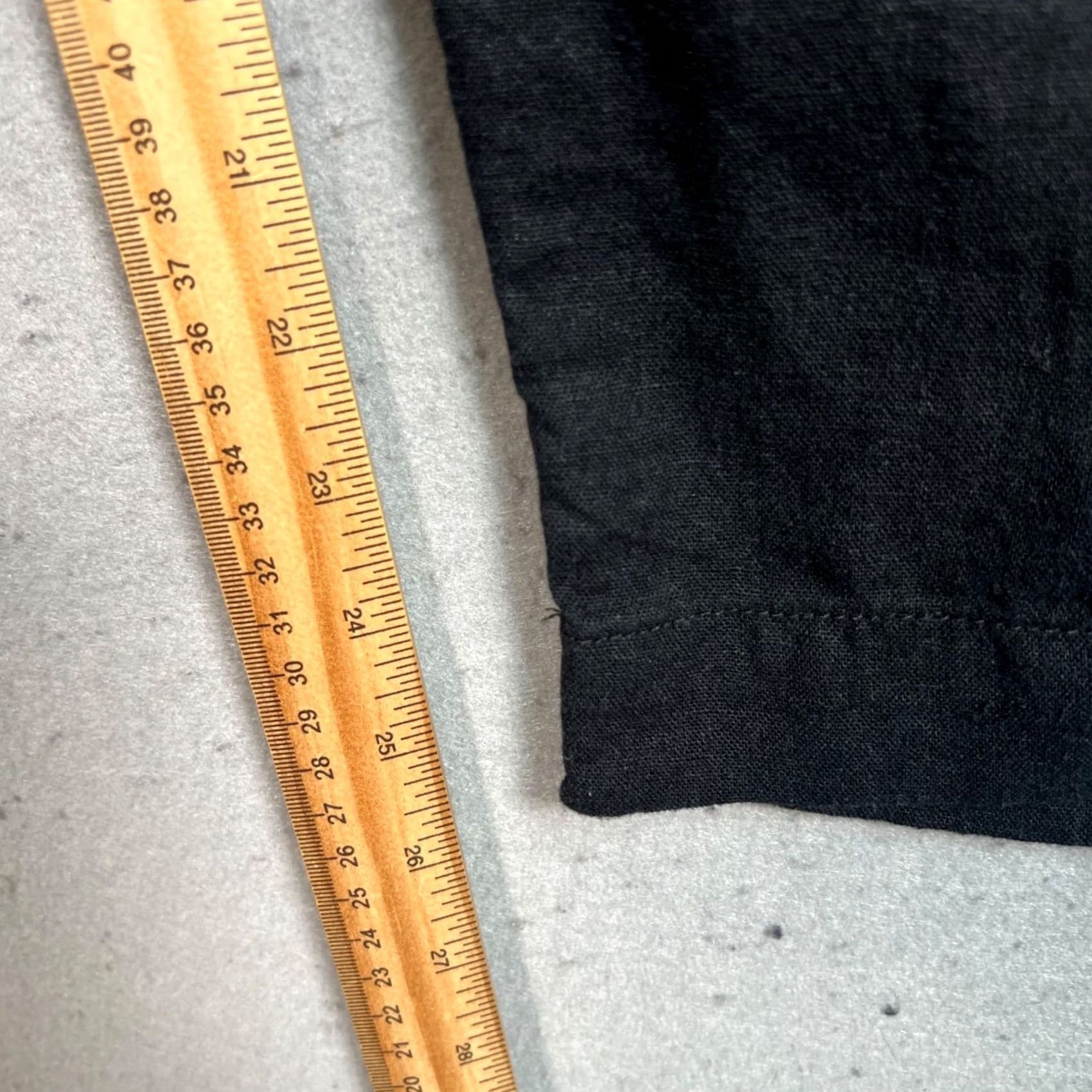 Old Navy Old Navy Pants Womens Small Black High-Rise Straight Comfort Waist Linen Blend Size 28" / US 6 / IT 42 - 7 Thumbnail