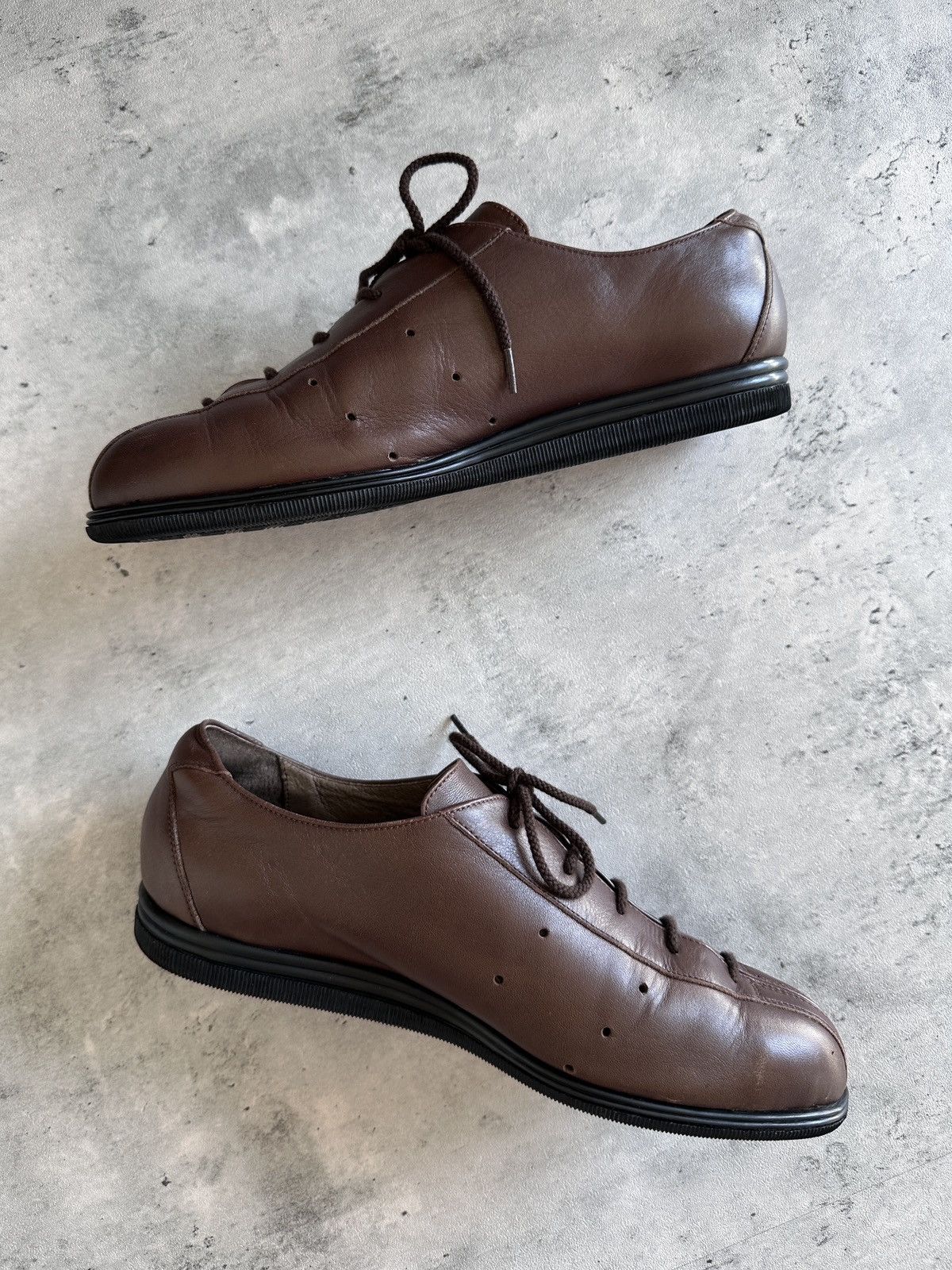 Issey Miyake 1990s PLEGADA LEATHER SHOES Size US 8 / EU 41 - 12 Thumbnail