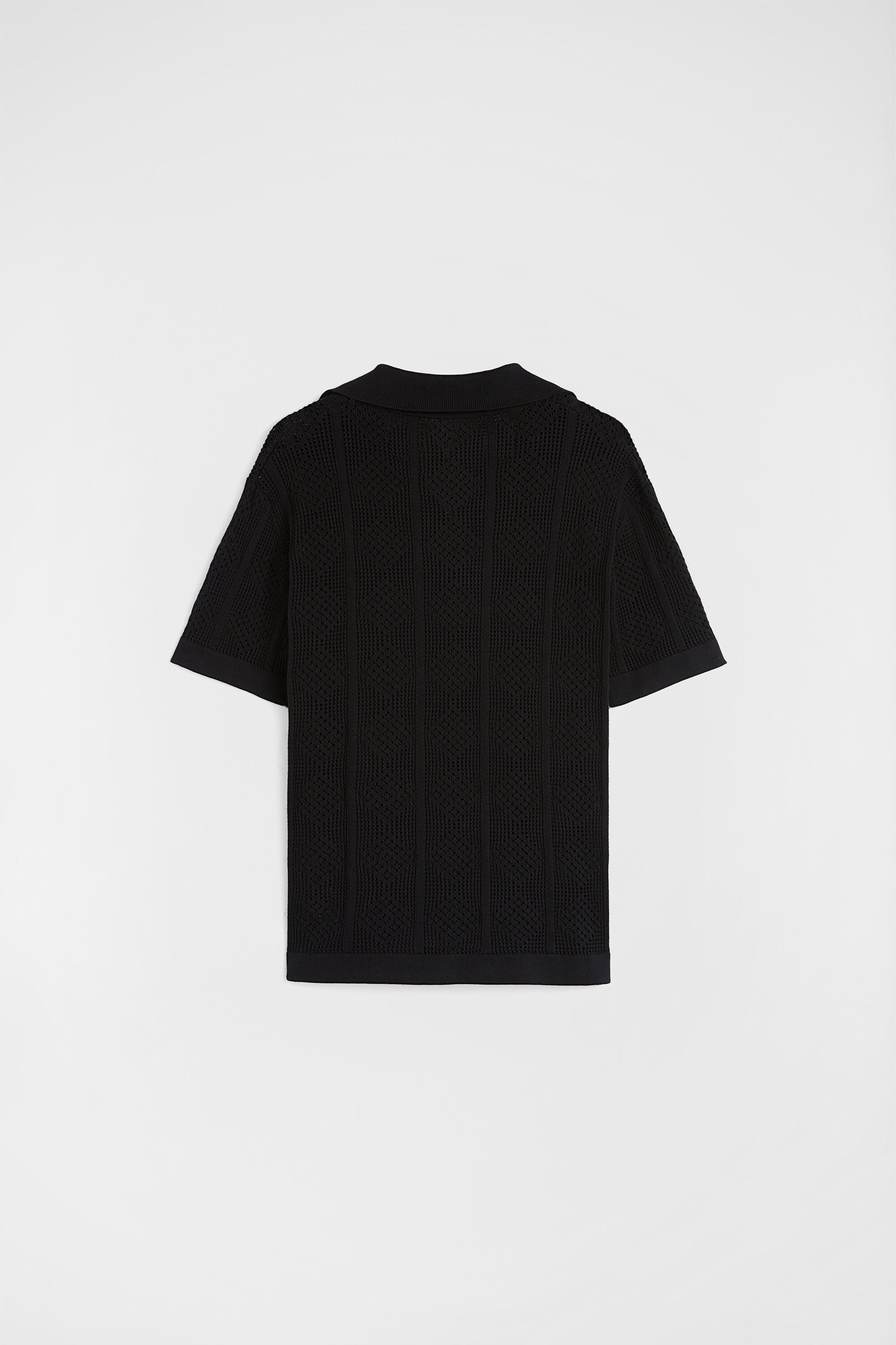 Jil Sander o1loc1c0426 Knit Polo T-Shirt in Black Size US S / EU 44-46 / 1 - 2 Thumbnail