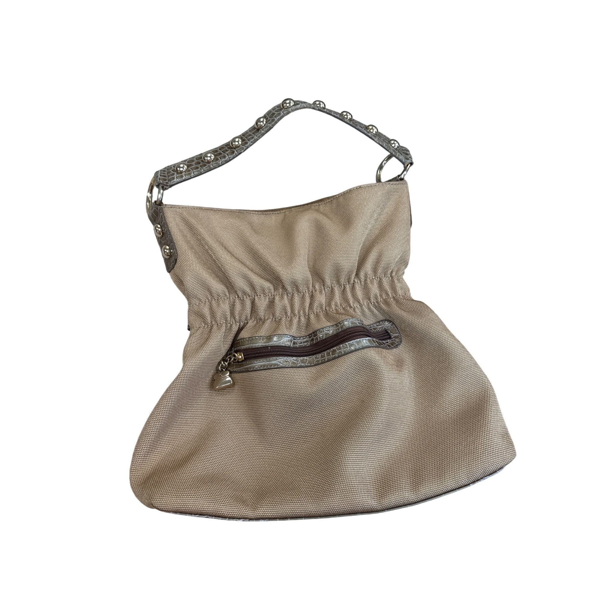 Designer Kathy Van Zeeland Womens Gold Retro jeweled Hobo Handbag SK Size ONE SIZE - 8 Thumbnail