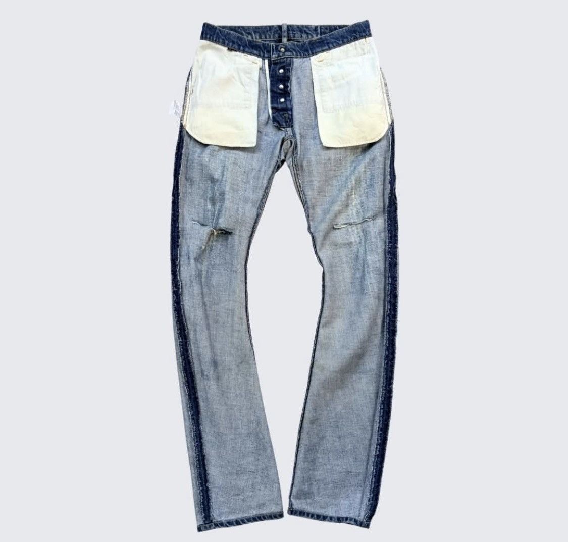 Isamu Katayama Backlash attachment banana J cut blue jeans Size US 28 / EU 44 - 6 Thumbnail