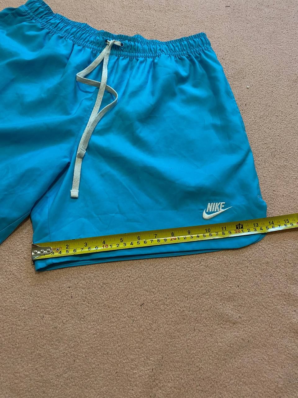 Nike Y2K shorts Nike logo blue Vintage Size US 34 / EU 50 - 11 Thumbnail