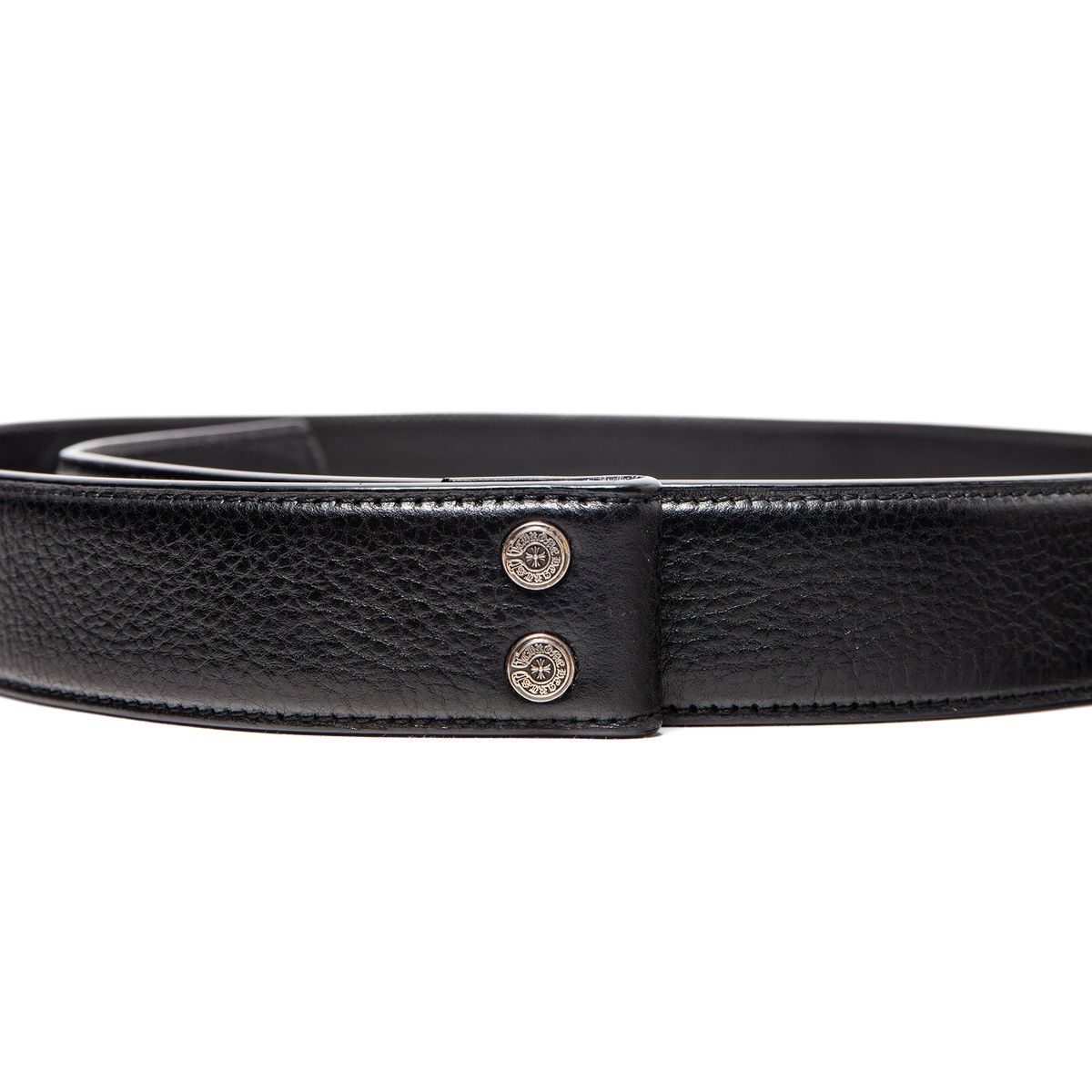 Chrome Hearts Leather Belt Strap Black Size ONE SIZE - 3 Thumbnail