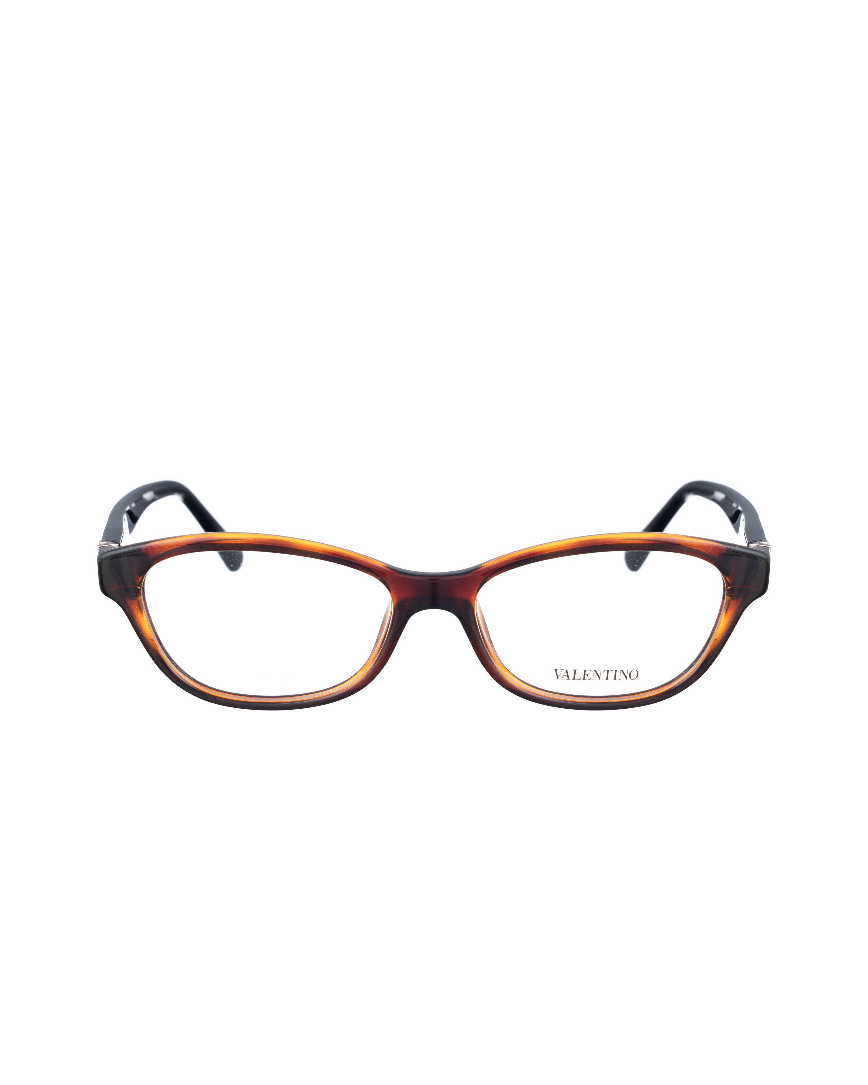 Valentino Valentino 00s Brown Nerdy Glasses with Metal Elements Size ONE SIZE - 1 Thumbnail