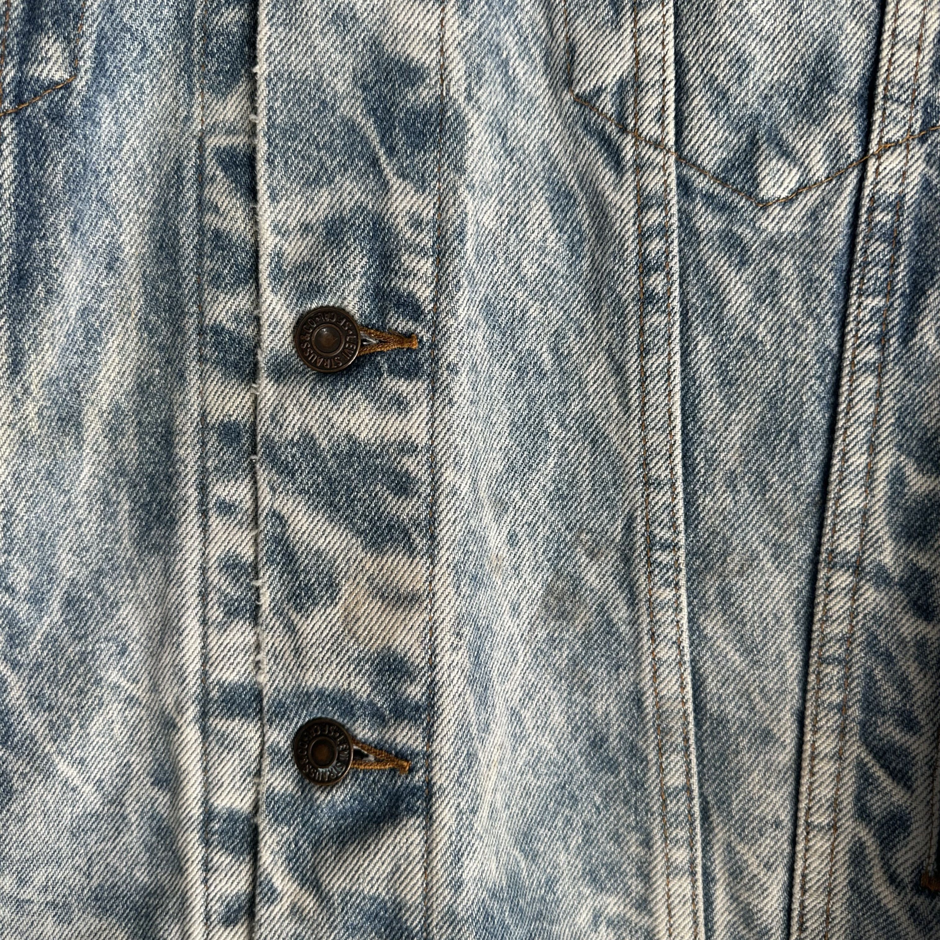 Levi's Vintage Levi's Denim Trucker Jacket Mens S Blue Acid Wash Size US S / EU 44-46 / 1 - 4 Thumbnail