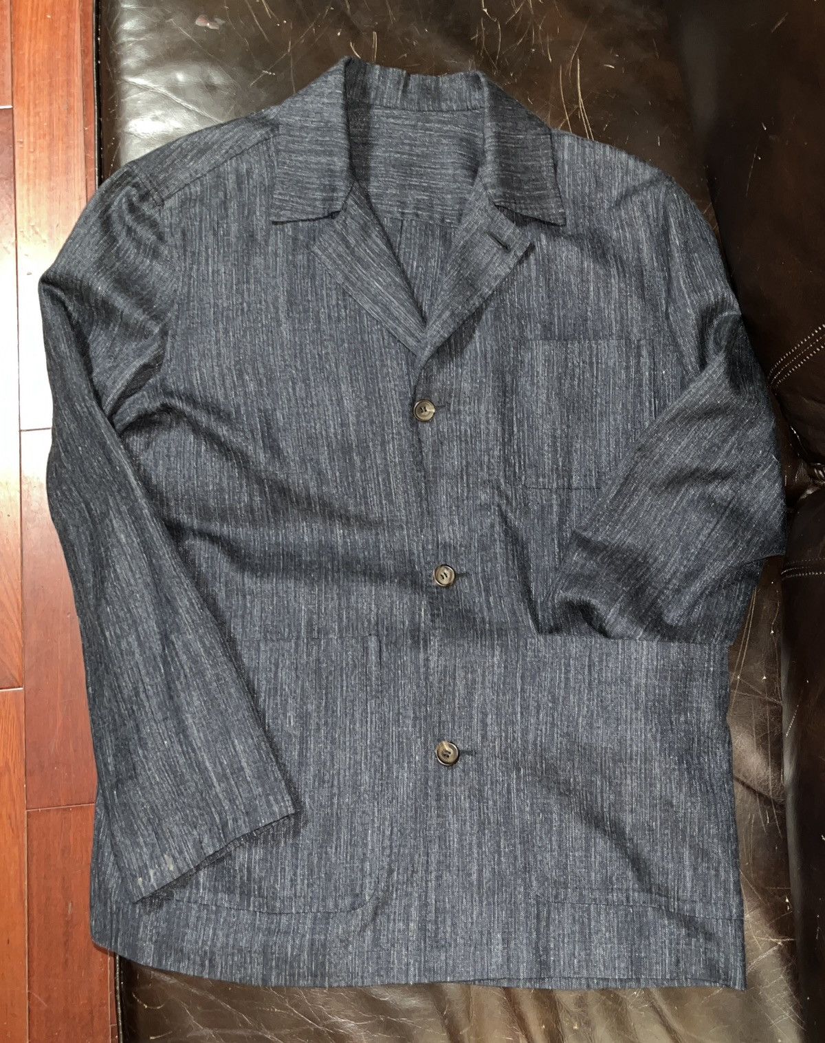 Other The Anthology Lazyman Jacket Chore Coat- 48/ Silk Wool Linen Size 38R - 3 Thumbnail