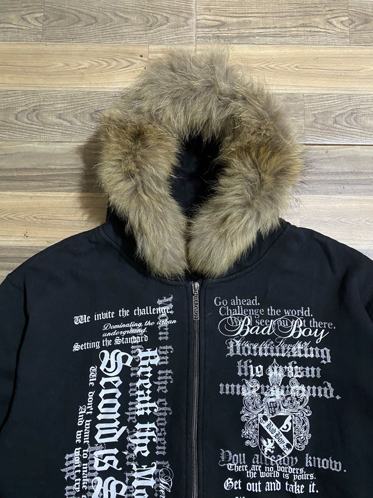 Beauty Beast × Japanese Brand JAPANESE BRAND POEM FUR HOODIES BY BADBOY Size US XL / EU 56 / 4 - 5 Thumbnail