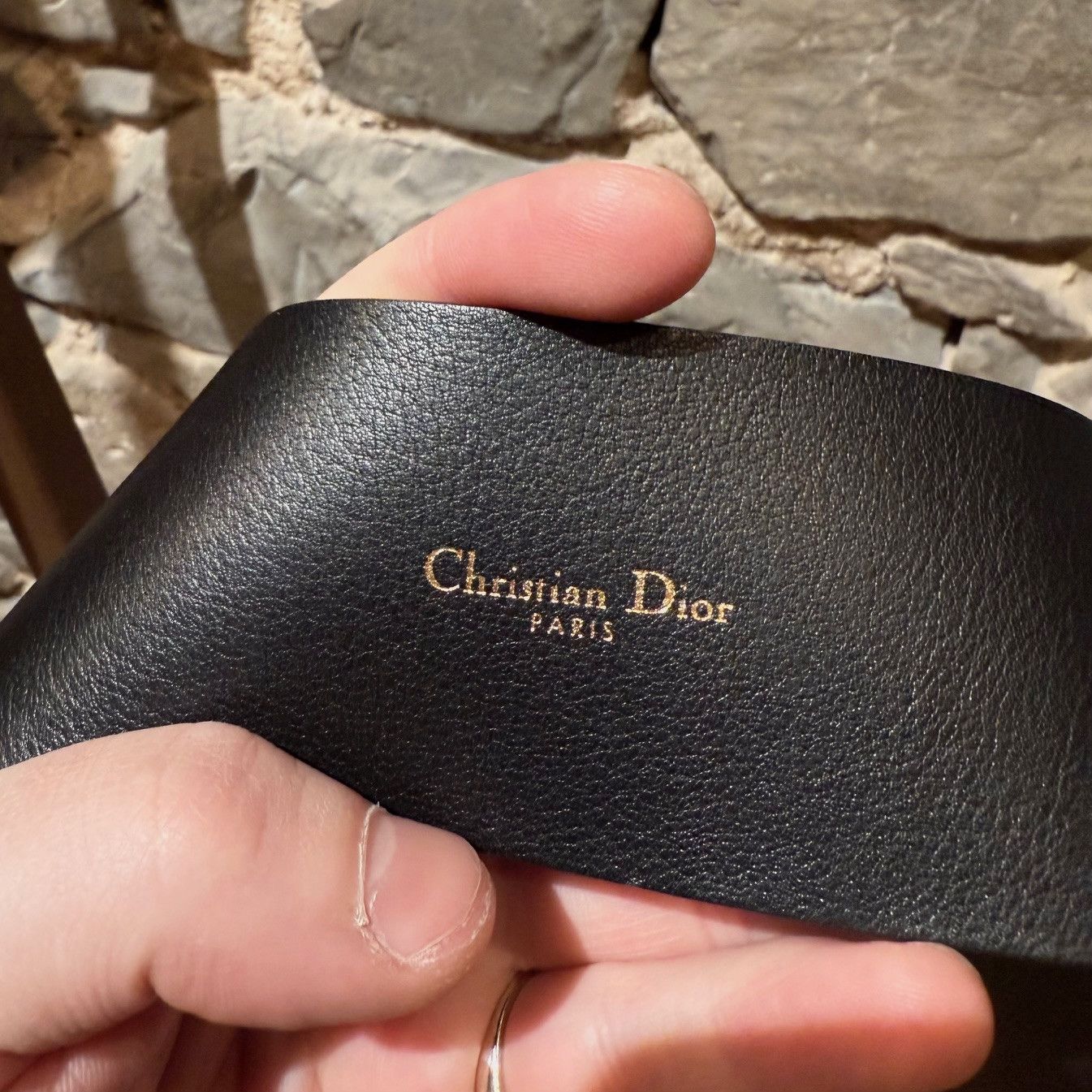 Dior Dior Black Leather Diorquake D Buckle Wide Belt Size ONE SIZE - 9 Thumbnail