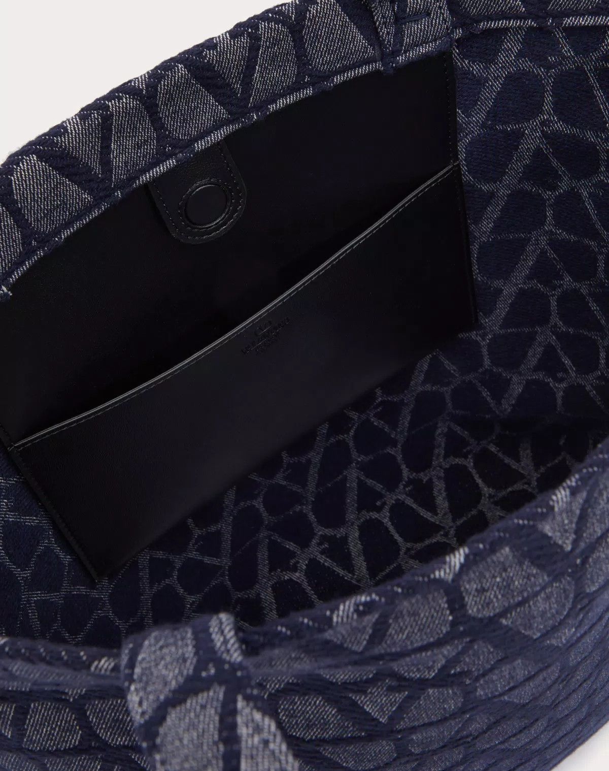 Valentino oc11z0725 Size: OS/ Mini Toile Shopping Bag in Melange/Black Size ONE SIZE - 6 Thumbnail