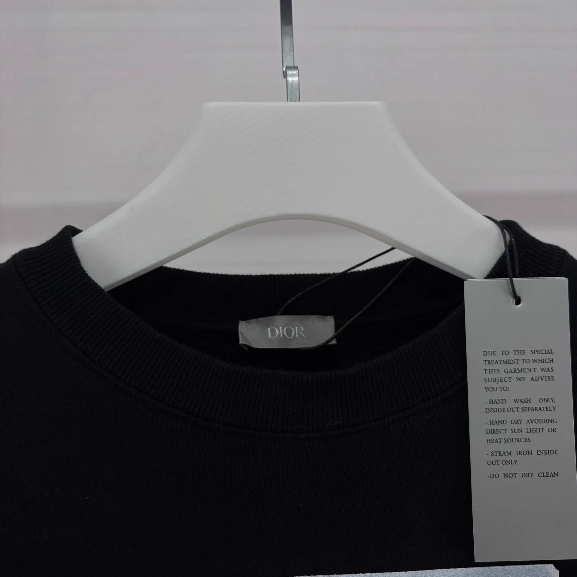 Dior Dior x Daniel Arsham Crystal Destroyed Black Sweatshirt XL Size US XL / EU 56 / 4 - 3 Thumbnail
