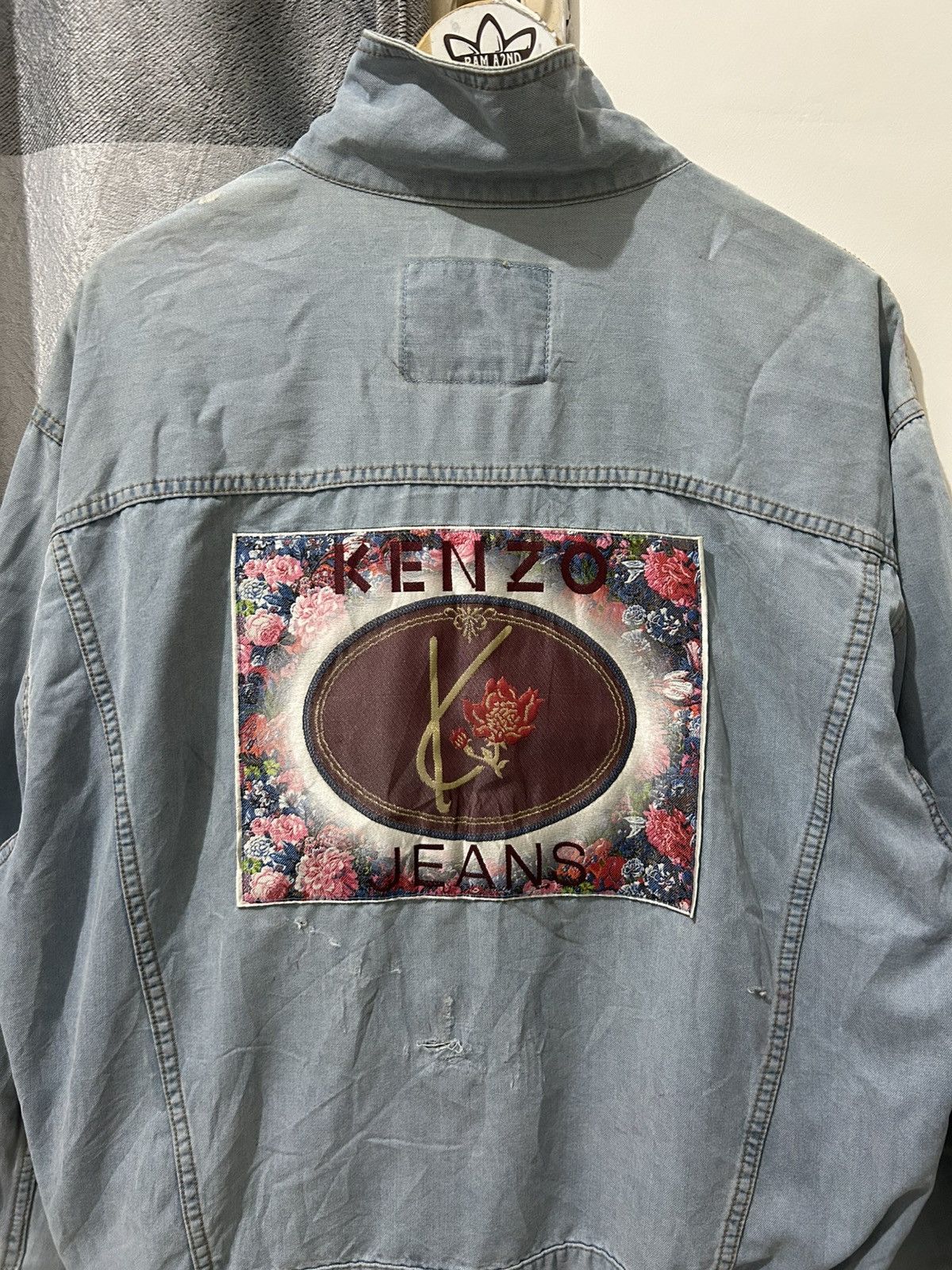 Kenzo × Vintage Vintage kenzo jeans jacket made in japan Size US L / EU 52-54 / 3 - 2 Thumbnail