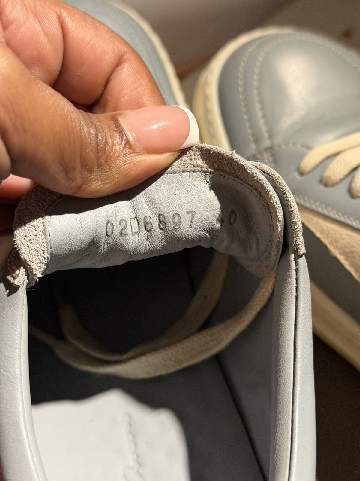 Rick Owens Porterville Leather Vintage Sneaks “Pale Blue” Rick Owens Size US 7 / EU 40 - 6 Thumbnail