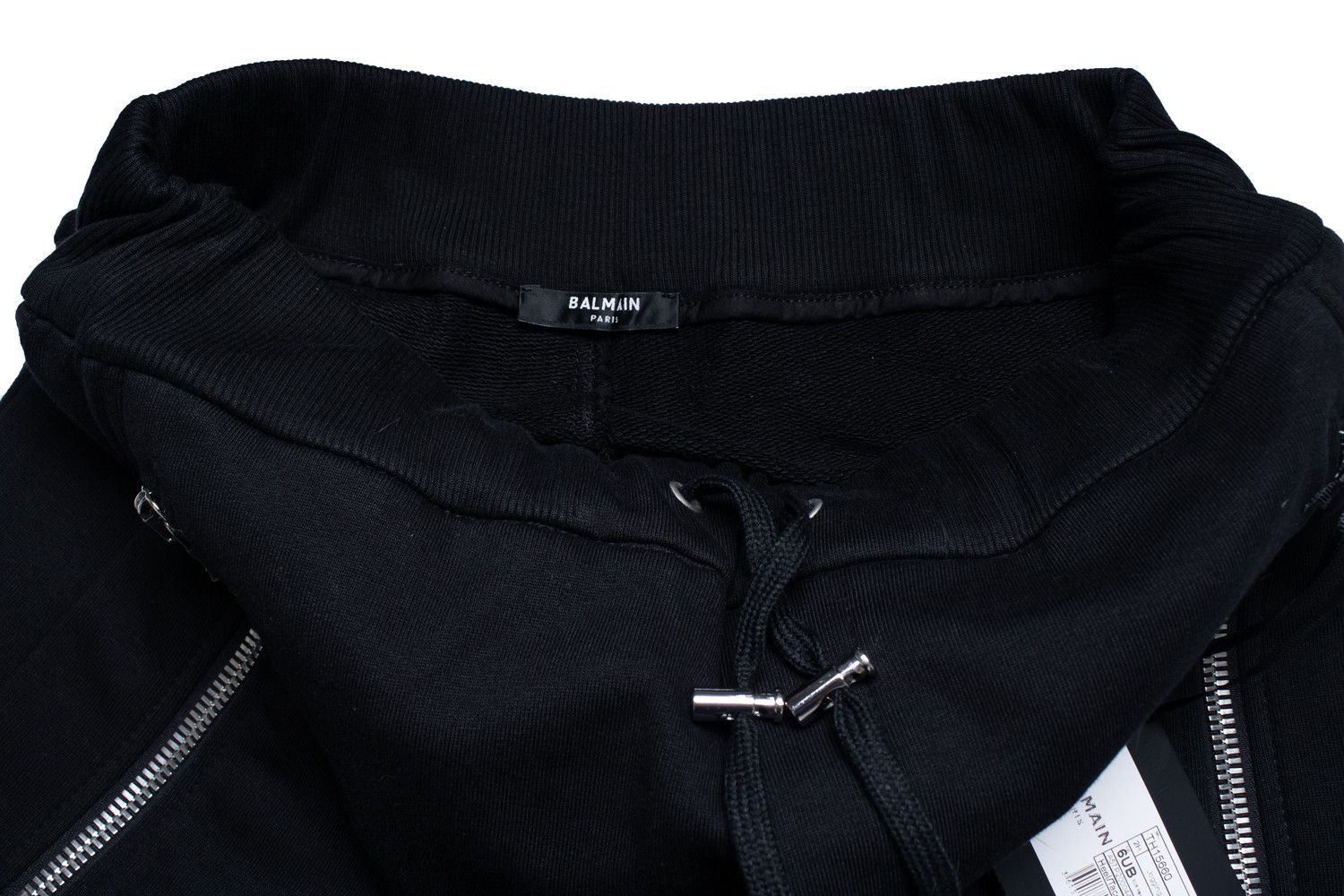 Balmain Balmain, black ribbed joggers with embossed b Size US 36 / EU 52 - 11 Thumbnail