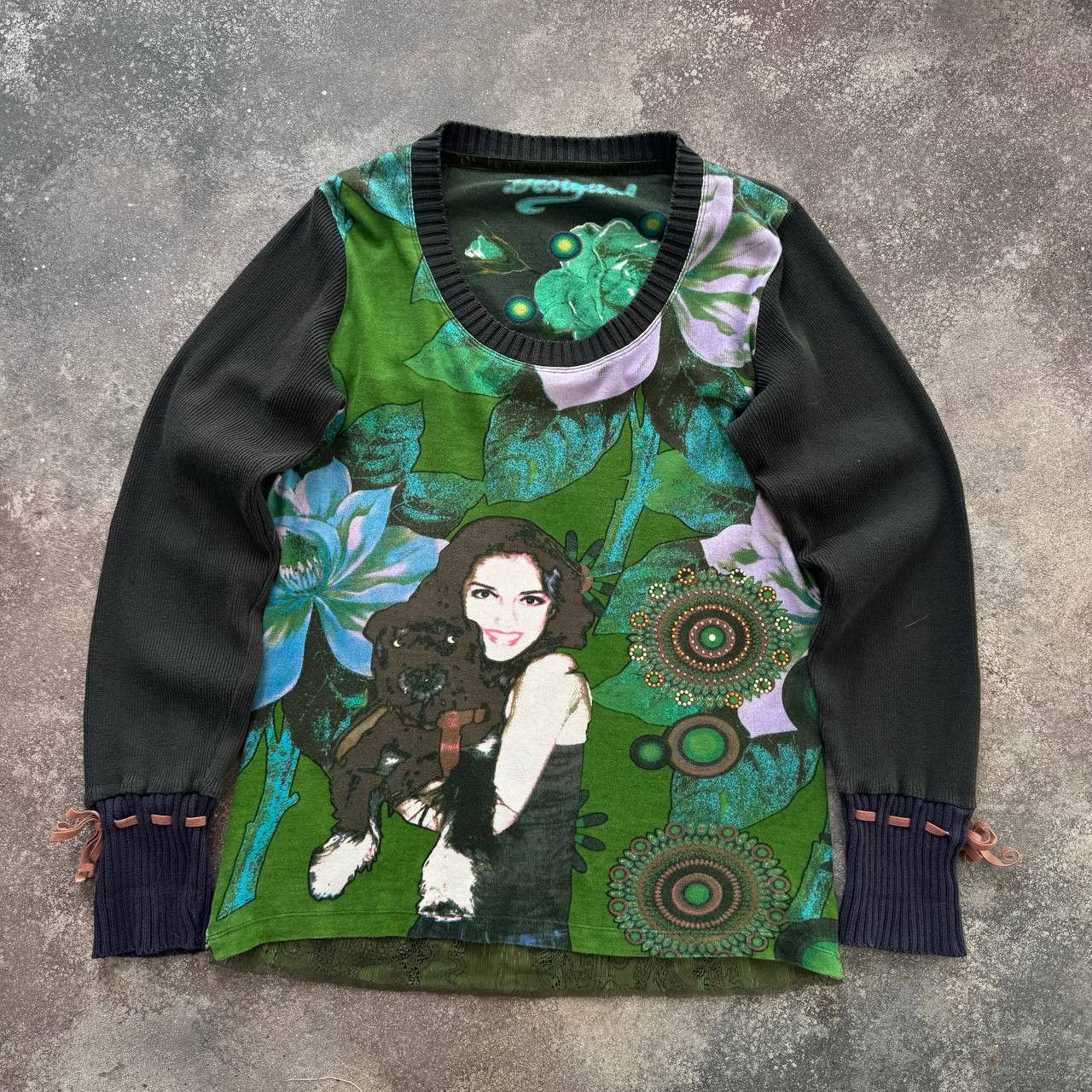 Hysteric Glamour × Japanese Brand × Vintage Desigual Archive Vintage Amazing Long Sleeve Top Size L / US 10 / IT 46 - 1 Thumbnail