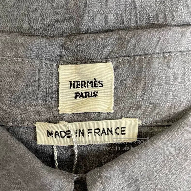 Hermes Hermes Grey Shirt Dress for Spring/Summer Size XXS / US 00 / IT 34 - 4 Thumbnail