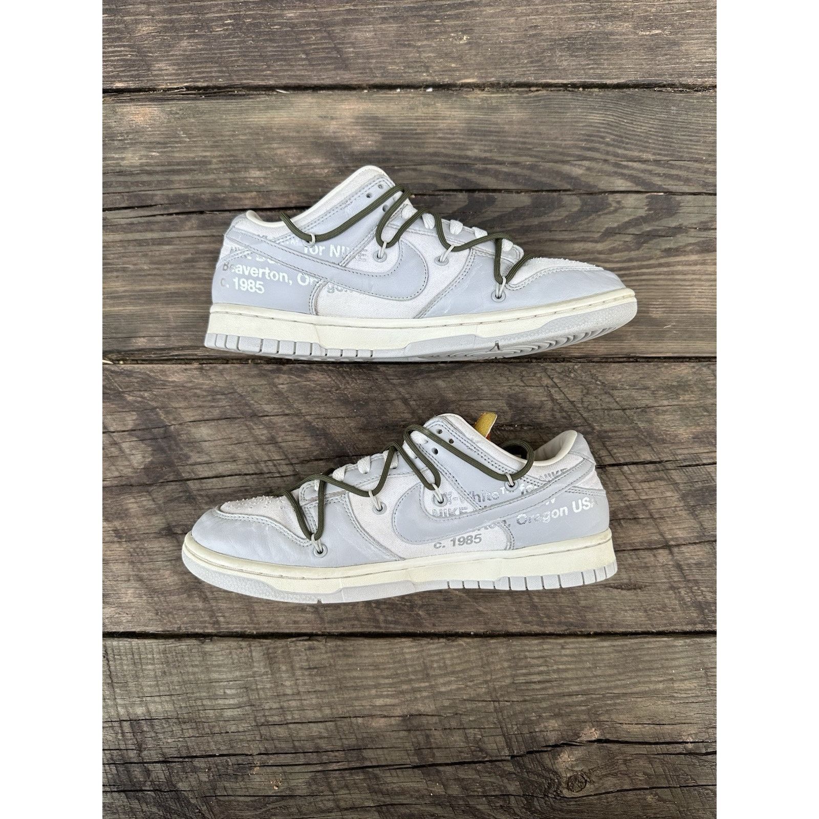 Nike × Off-White Nike Off-White x Dunk Low Lot 22 of 50 - Size 8.5 Size US 8.5 / EU 41-42 - 3 Thumbnail