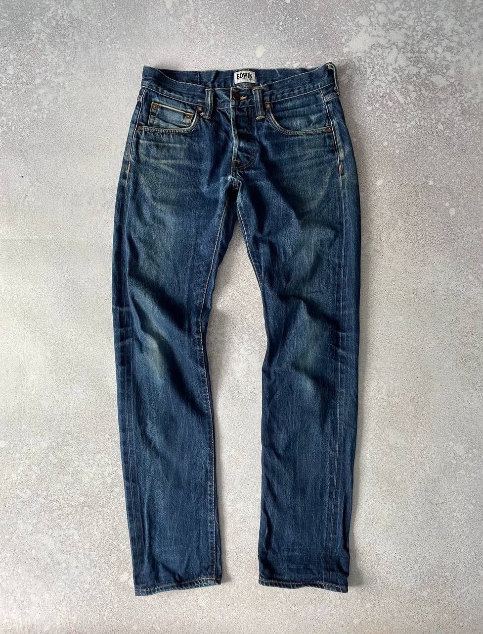 Edwin × Japanese Brand × Vintage Vintage Edwin Japanese Tokyo Blue Denim Pants Y2K Rare Item Size US 30 / EU 46 - 5 Thumbnail