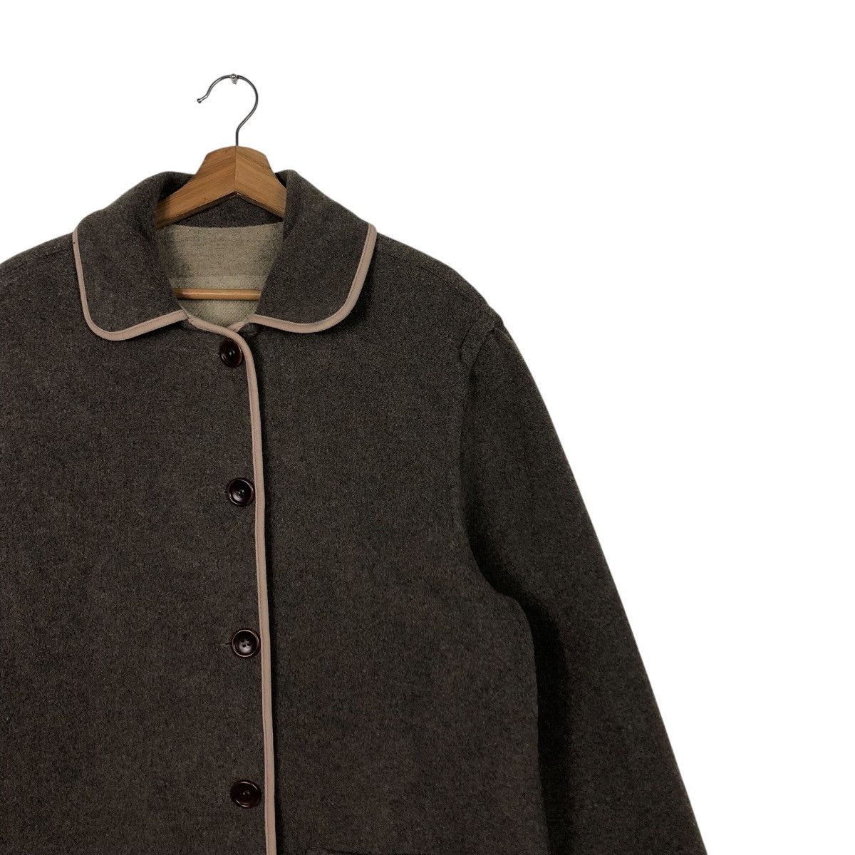 Vintage 📌Vintage Wool Chore Jacket Reversible Trussardi Jeans Size US XS / EU 42 / 0 - 9 Thumbnail