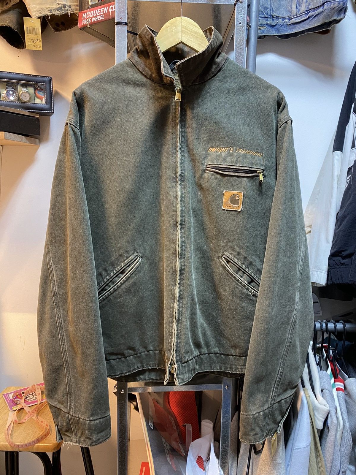 Carhartt Rare Vintage Carhartt Detroit Jacket MOS Green Size US XL / EU 56 / 4 - 1 Thumbnail