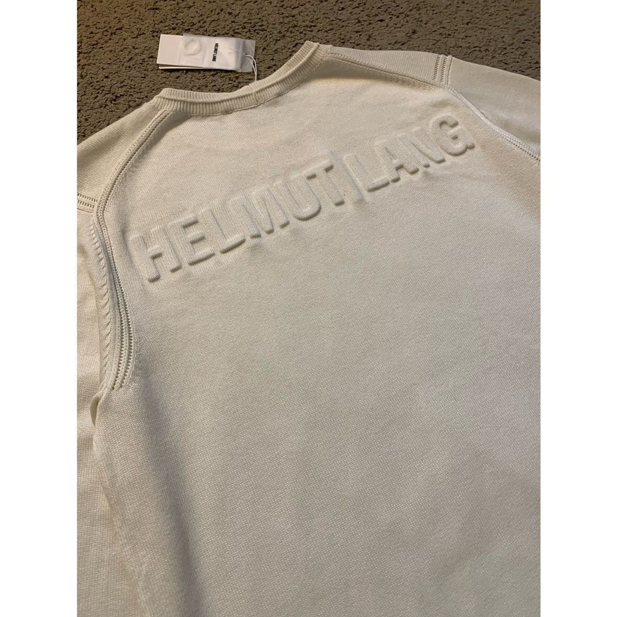 Helmut Lang HELMUT LANG LOGO CREW KNIT Size US L / EU 52-54 / 3 - 6 Thumbnail