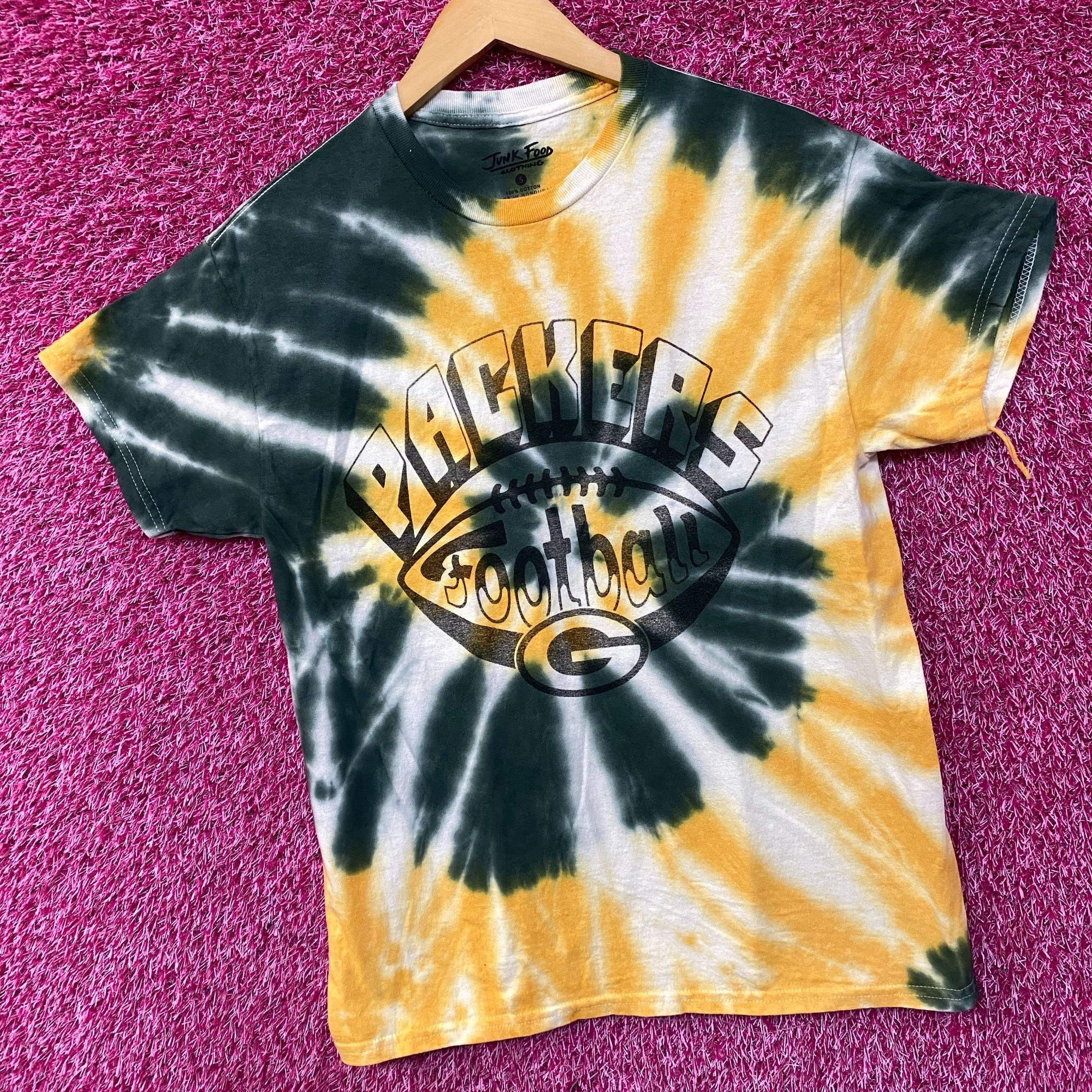 Junk Food Junk Food Clothing NFL Green Bay Packers Football Tie Dye T- Size US S / EU 44-46 / 1 - 3 Thumbnail