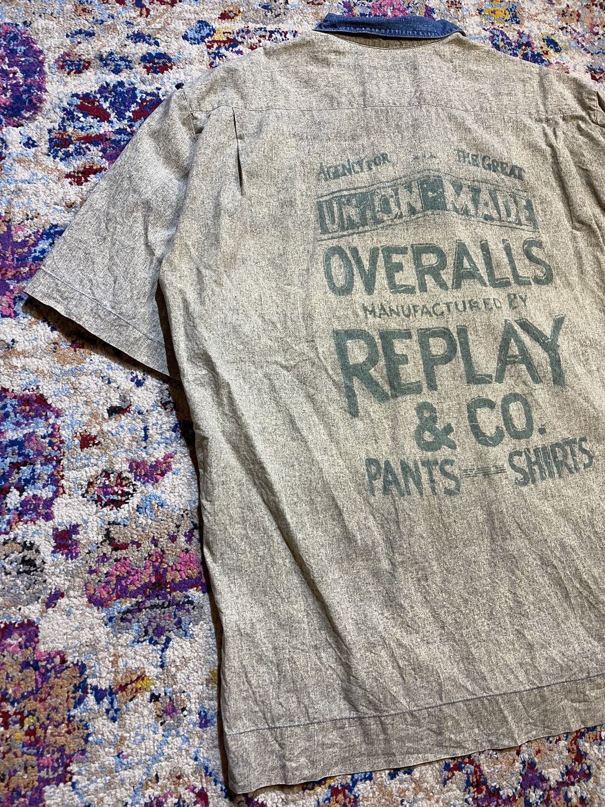 Replay × Vintage REPLAY Aloha Hawaii Union Made Button Up Shirts Size US XL / EU 56 / 4 - 5 Thumbnail