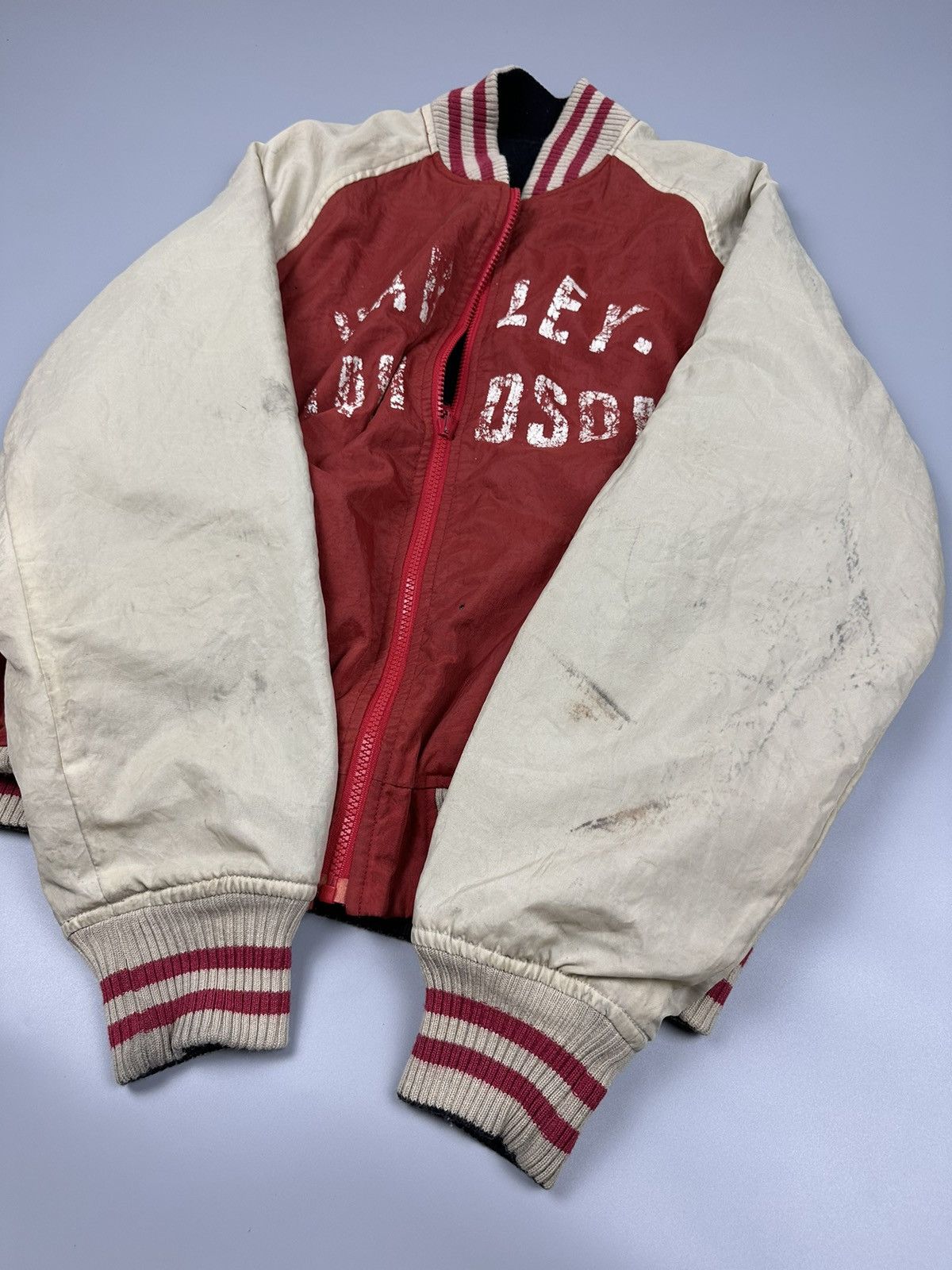 Harley Davidson × Vintage Vintage Harley Davidson Varsity Jacket Size US L / EU 52-54 / 3 - 7 Thumbnail