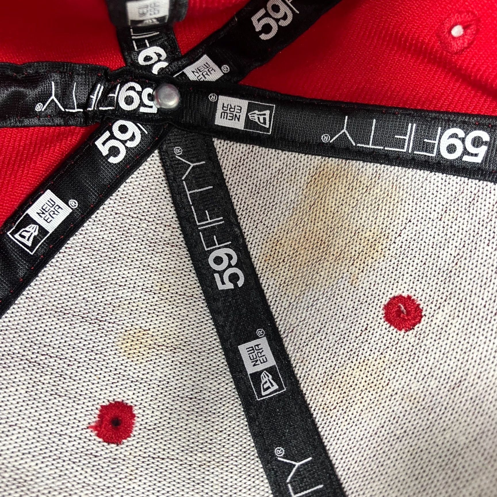 New Era New Era 59Fifty San Francisco Giants Exclusive Fitted Hat 7 3/8 Blue Red Solid Twill Baseball Cap Mens Holiday Sports Cap Adults Regular Size 7 1/2 Size ONE SIZE - 7 Thumbnail