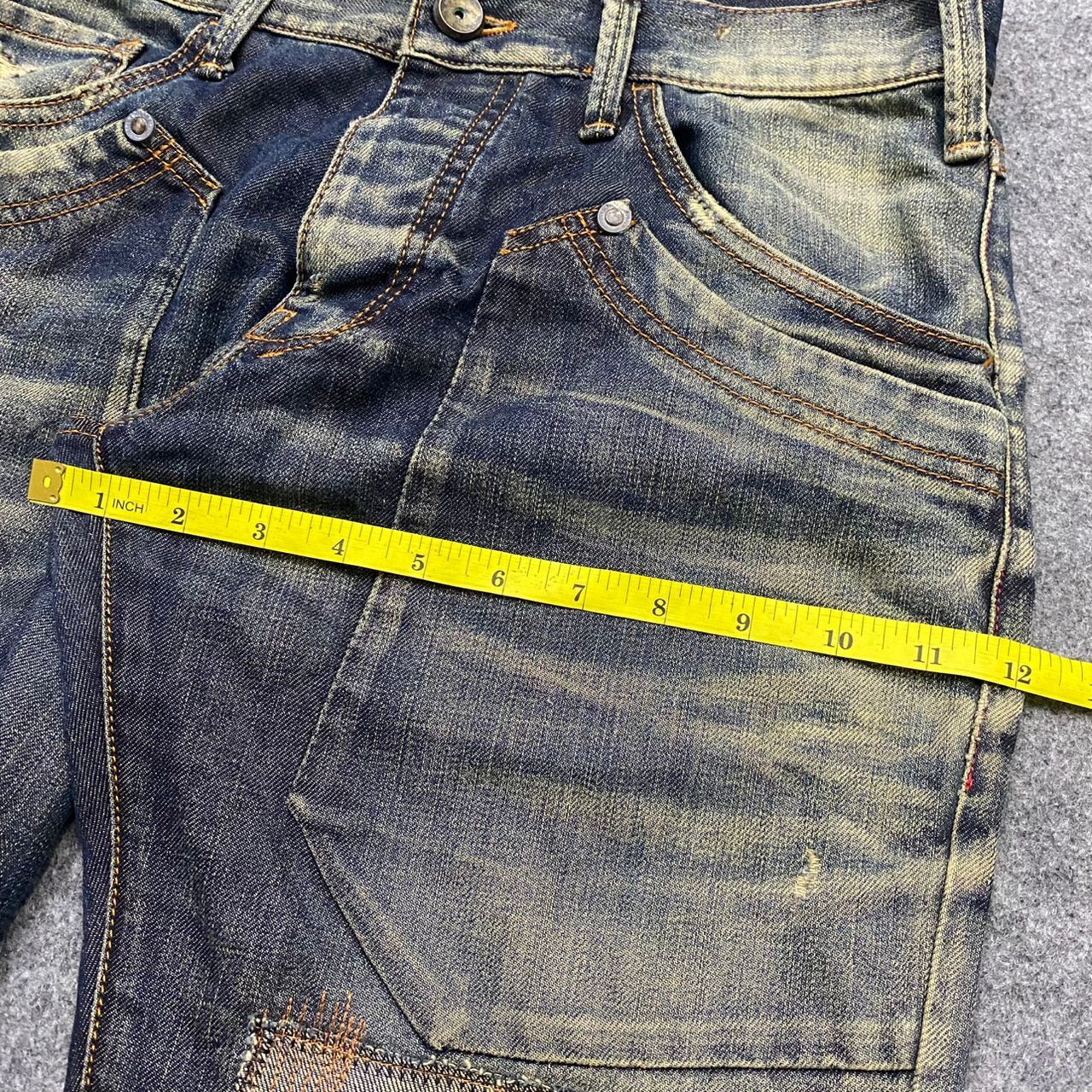 Giorgio Armani 💥Best Offer💥Vintage Armani Jeans Patchwork Denim Size US 32 / EU 48 - 5 Thumbnail