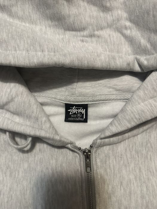 Stussy Grey Stussy New York Zip Up Hoodie | Grailed