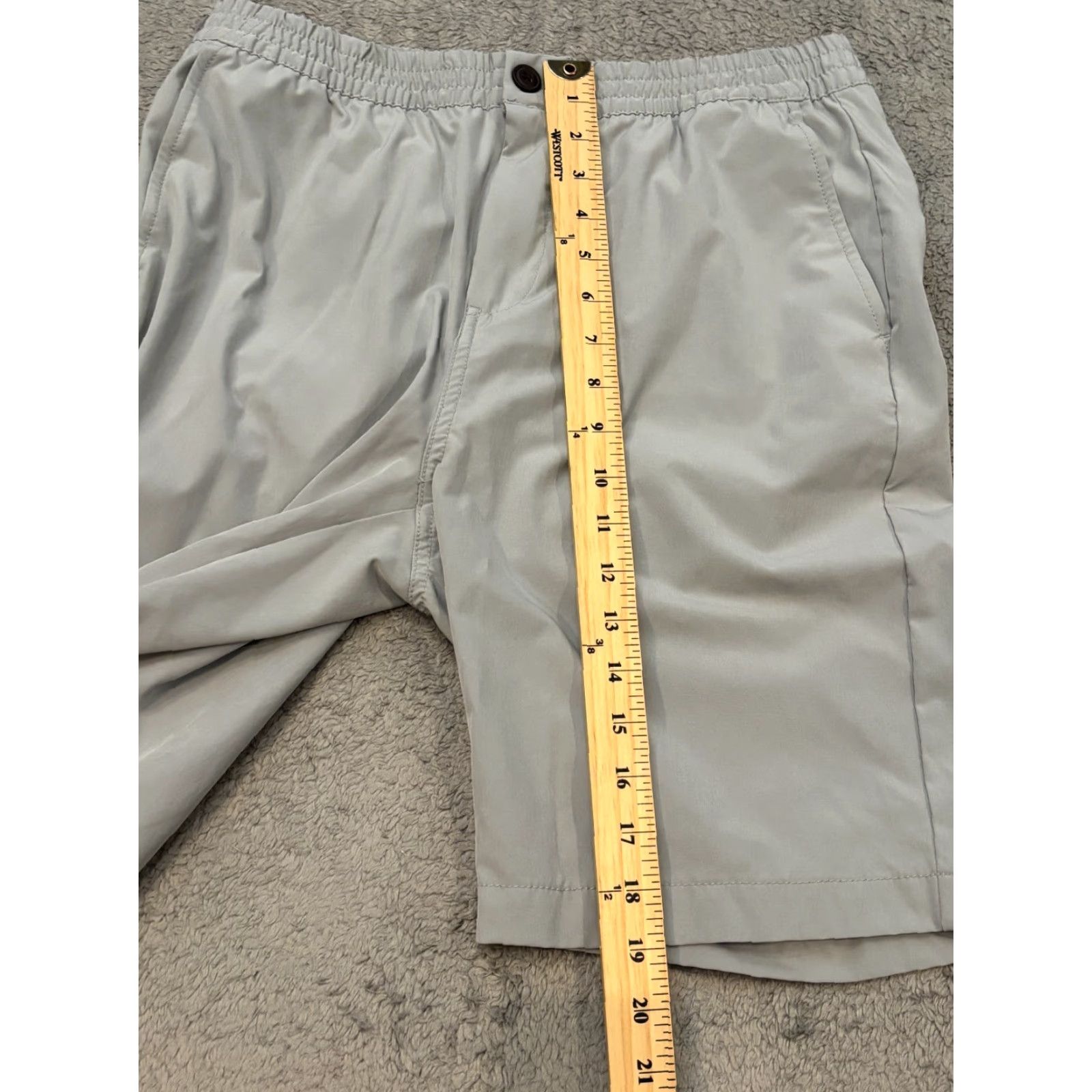Nautica Nautica Shorts Mens Small Light Gray Chino Elastic Waist Golf Active Tech Size US 29 - 5 Thumbnail