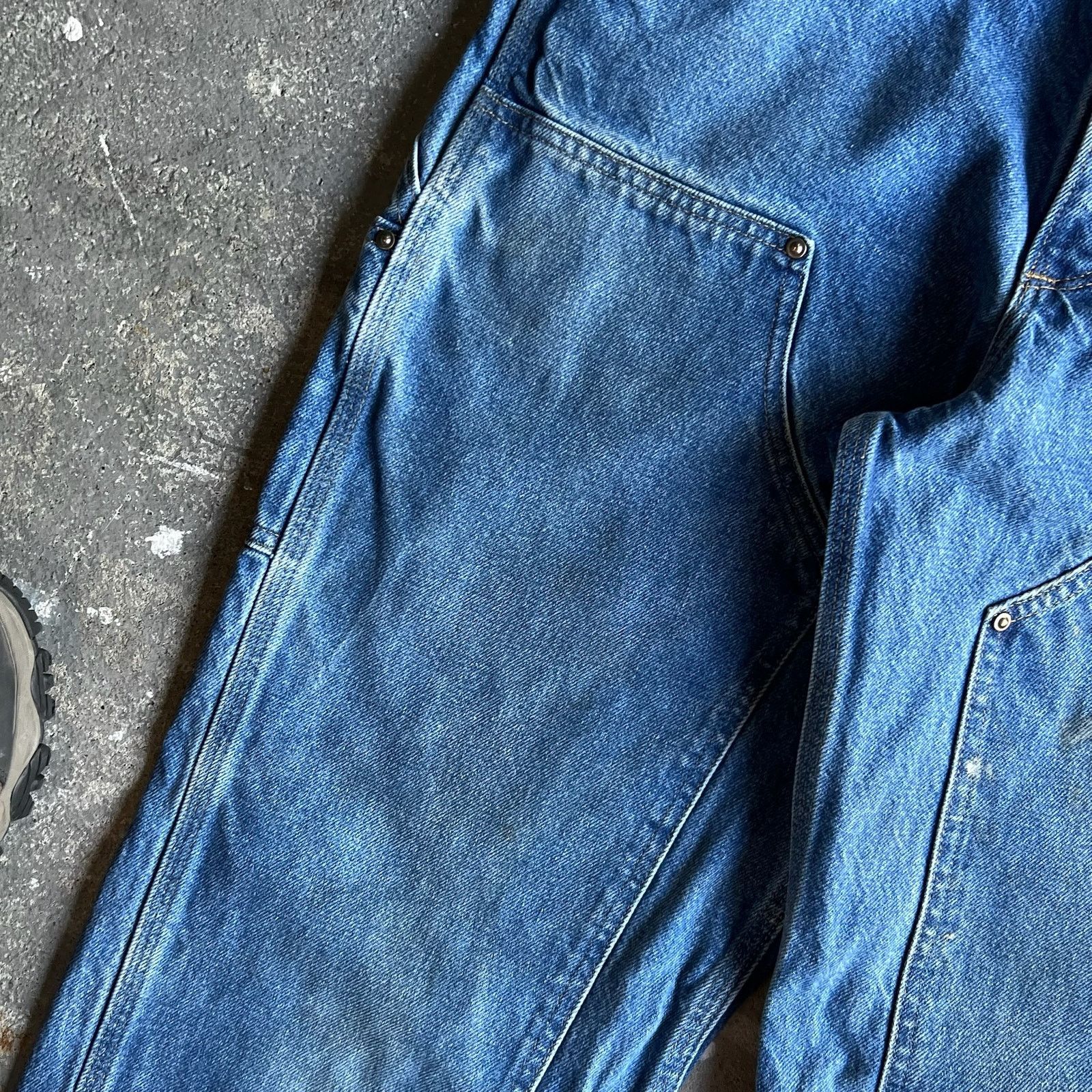 Carhartt × Vintage Carhartt denim blue jean double knee work carpenter pants Size US 29 - 8 Thumbnail