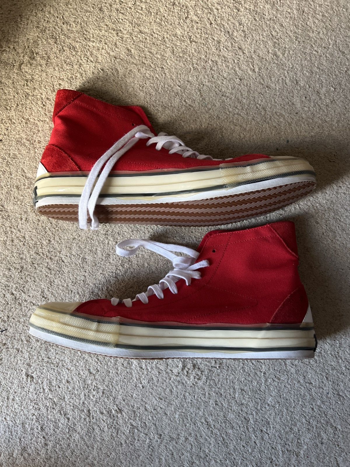 Palm Angels Palm Angels Vulcanized High Top Palm Tree Sneakers Size US 12 / EU 45 - 5 Thumbnail
