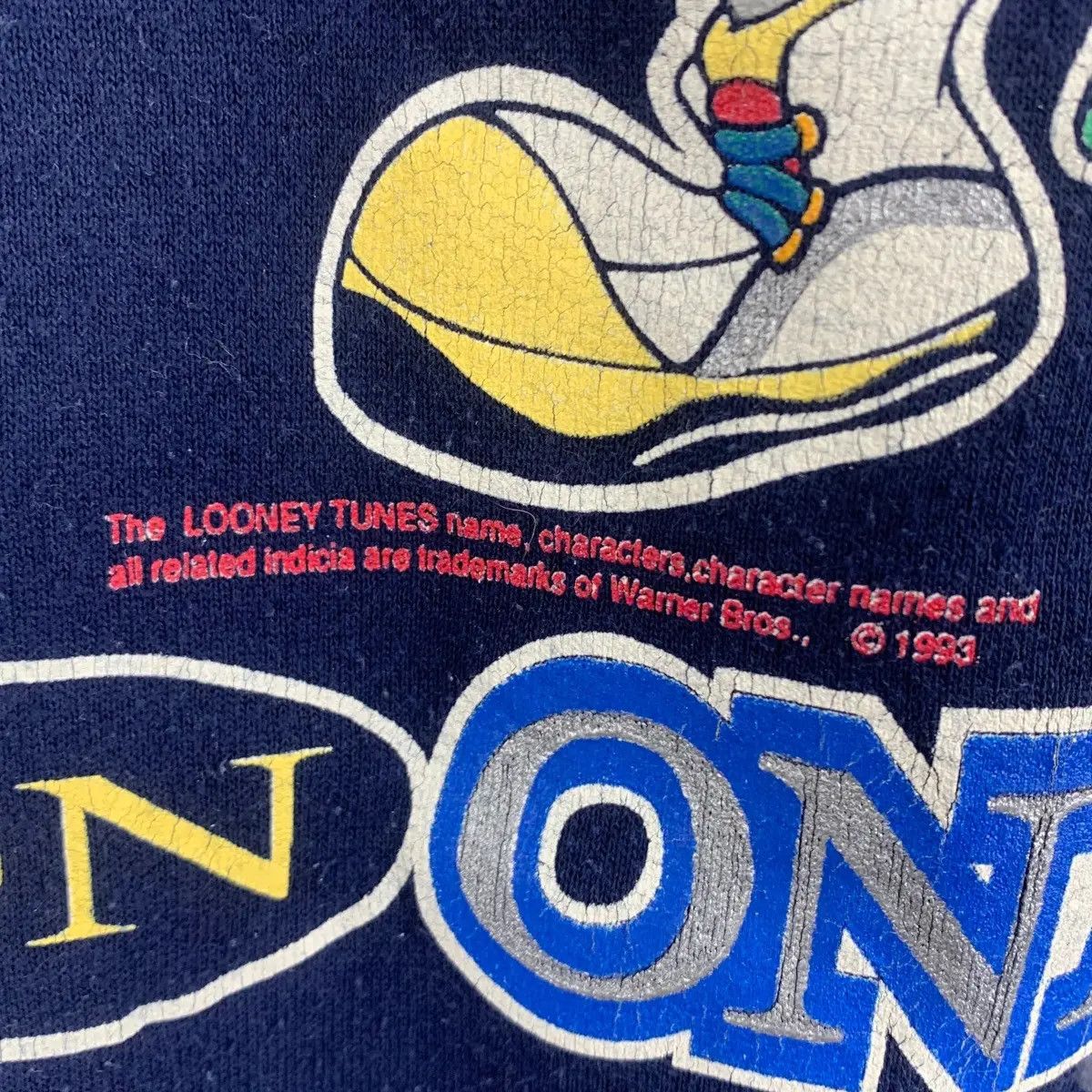 Warner Bros Vintage 1993 SPACE JAM LOONEY TUNES Basketball Sweatshirt Size S / US 4 / IT 40 - 7 Thumbnail