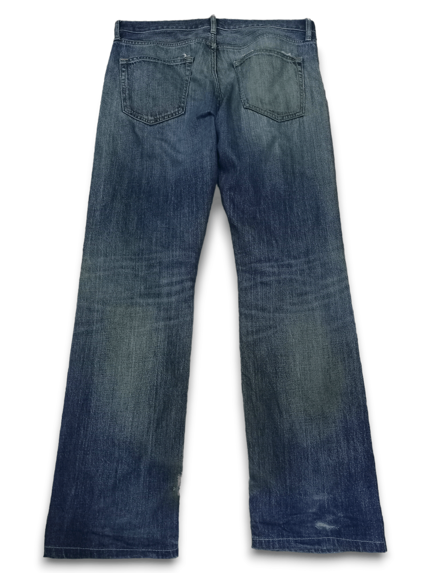 Uniqlo Vintage Uniqlo Selvedge Mud Wash Distressed Loose Jeans Size US 36 / EU 52 - 2 Thumbnail