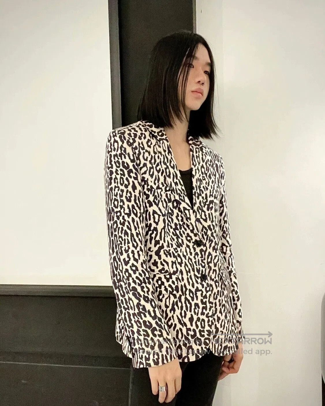 Saint Laurent Paris Saint Laurent Black White Leopard Blazer. Size US M / EU 48-50 / 2 - 6 Thumbnail