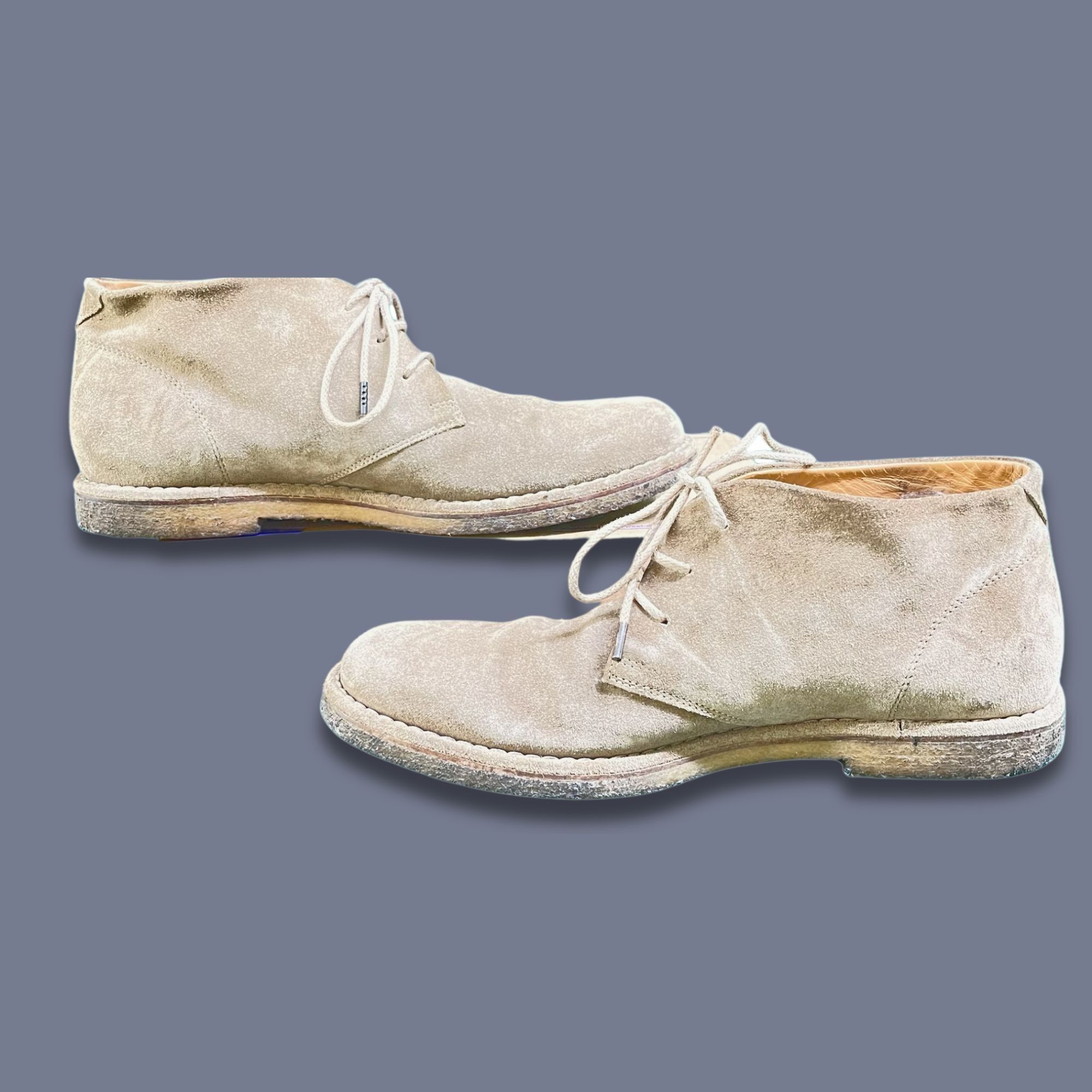 Vince VINCE Mens Suede Chukka Boots Size 8.5 Beige Made In Italy Size US 8.5 / EU 41-42 - 4 Thumbnail