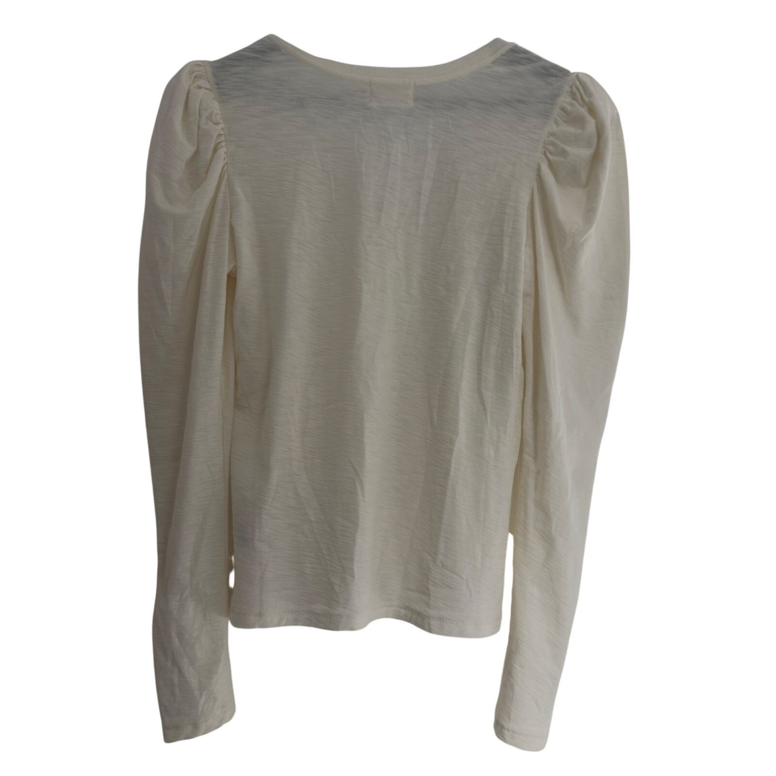 Nation LTD Nation LTD Puff Sleeve V-Neck Long Sleeve Top Cream Size S Size S / US 4 / IT 40 - 2 Thumbnail