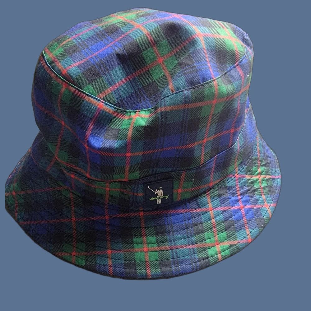 Vintage William Murray Bucket Hat Reversible Plaid Navy Golf Mens Classic Size ONE SIZE - 1 Thumbnail