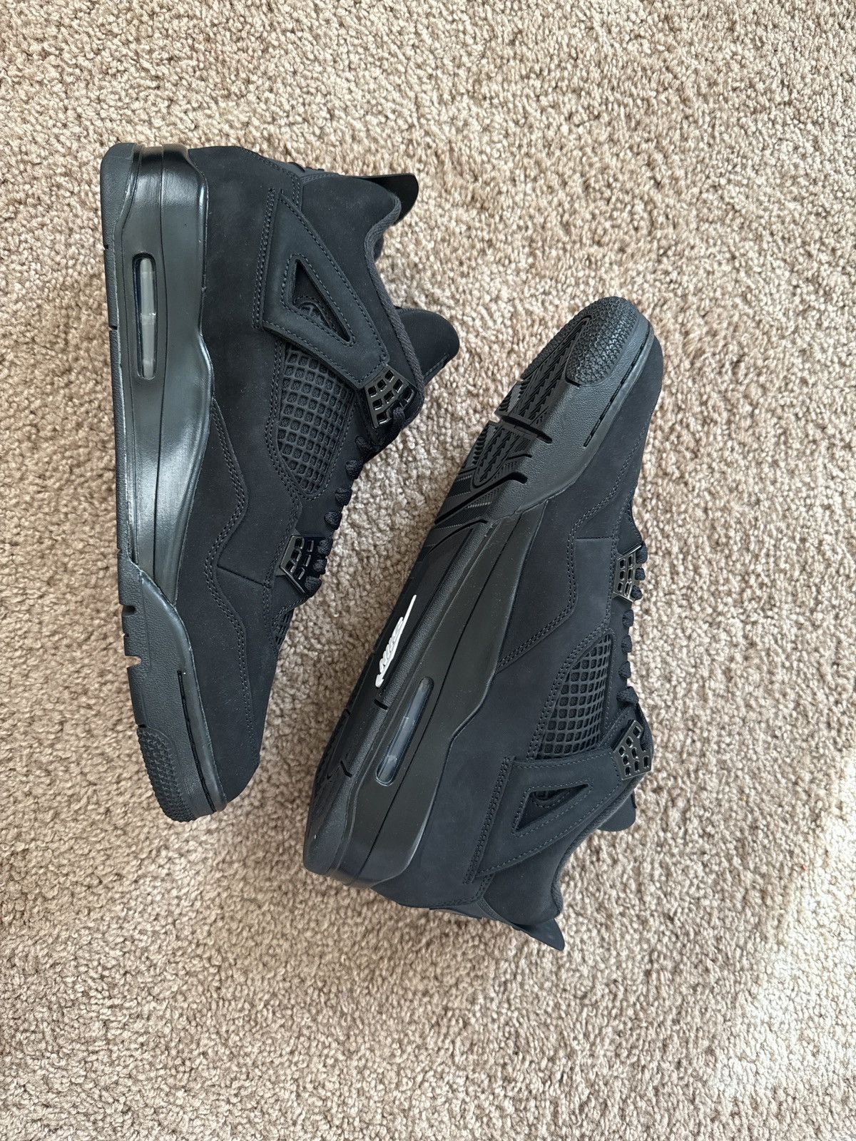 Jordan Brand Air jordan retro 4s black/blackcats Size US 12 / EU 45 - 7 Thumbnail