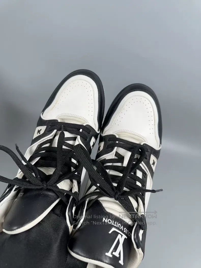 Louis Vuitton Louis Vuitton Black and white panda high-top casual shoes Size US 7 / EU 40 - 5 Thumbnail