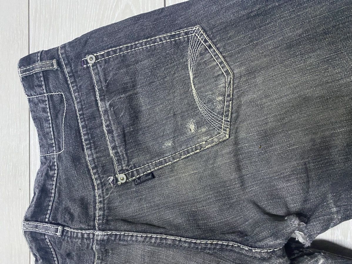If Six Was Nine Vintage Japanese Brand On Board Patches Bootcut Flare Jeans Size US 34 / EU 50 - 10 Thumbnail