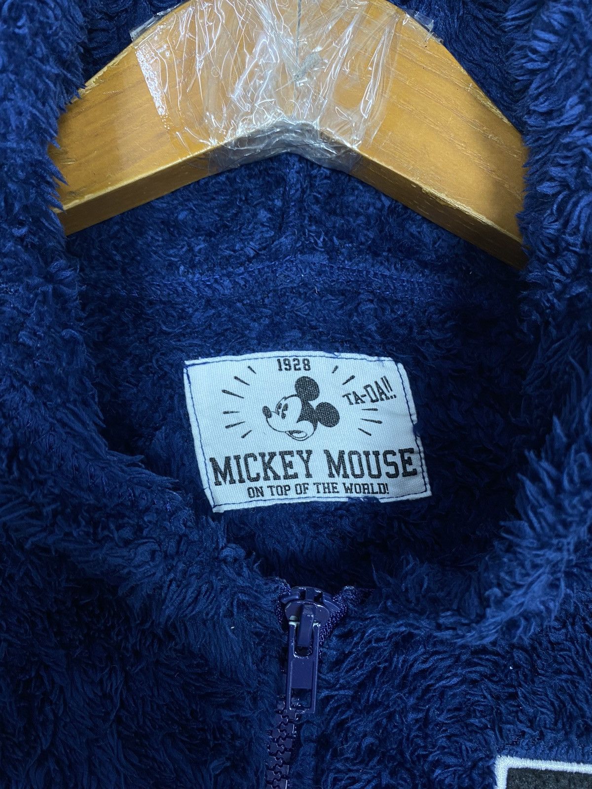 Disney Rare‼️ Disney Mickey Mouse Sherpa Hoodie Deep Pile Size M / US 6-8 / IT 42-44 - 4 Thumbnail