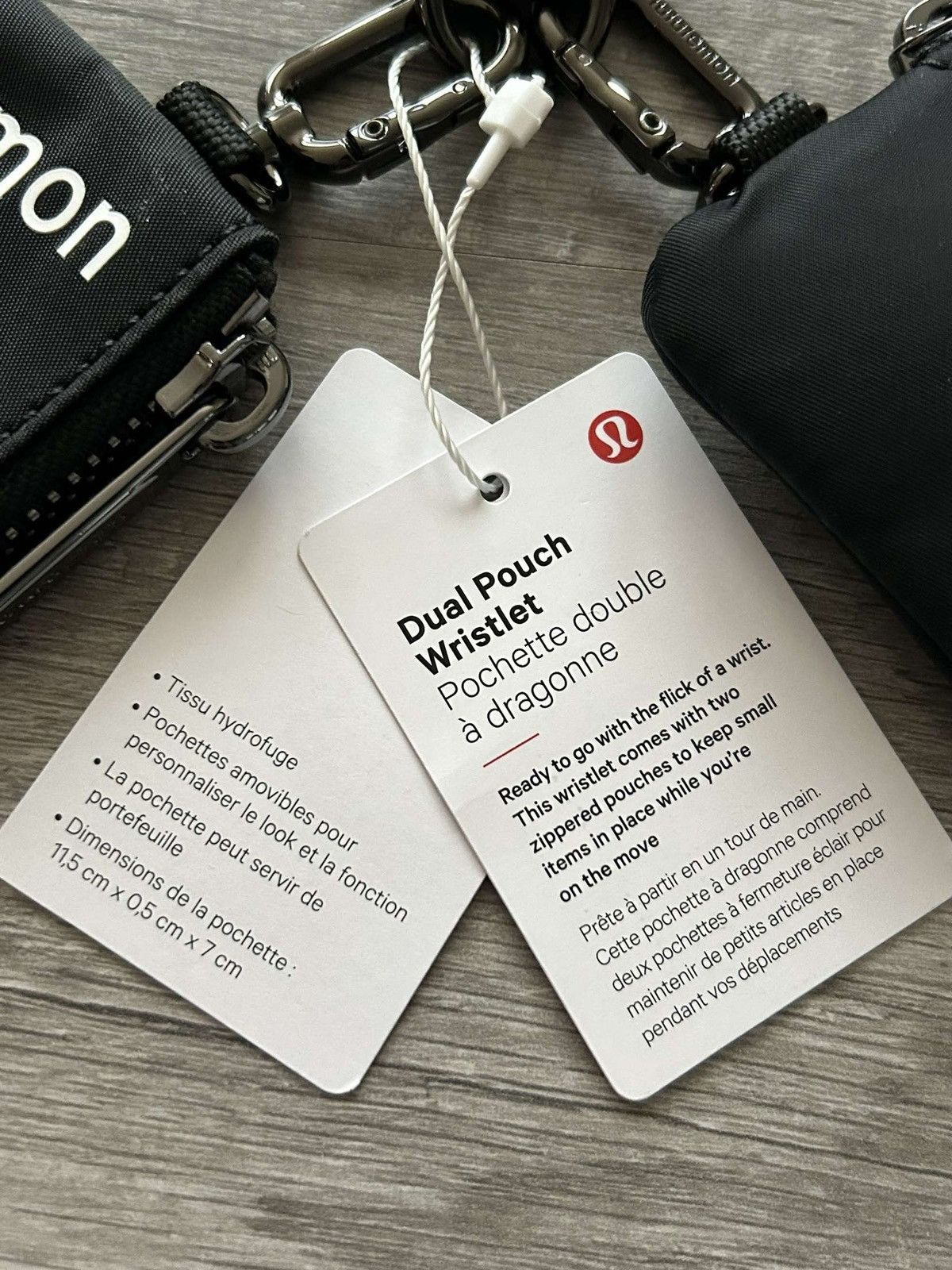 Lululemon Lululemon Dual Pouch Wristlet Black New With Tags Size ONE SIZE - 5 Thumbnail