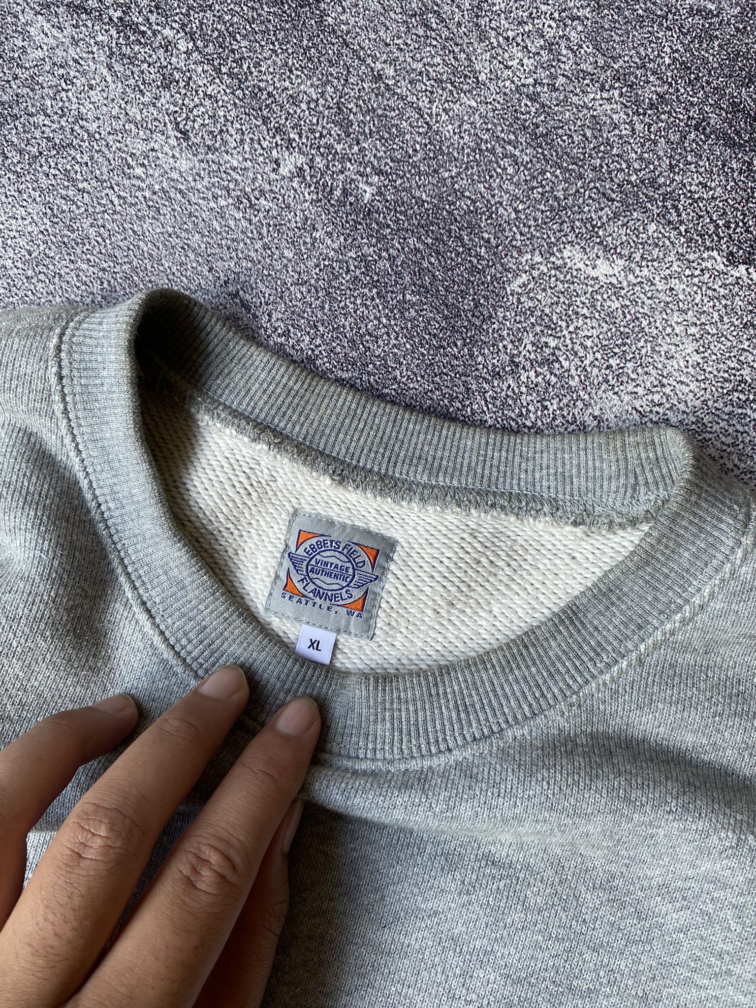 Ebbets Field Flannels × Vintage Ebbets Field Signature Logo Sweatshirt Size US XL / EU 56 / 4 - 3 Thumbnail