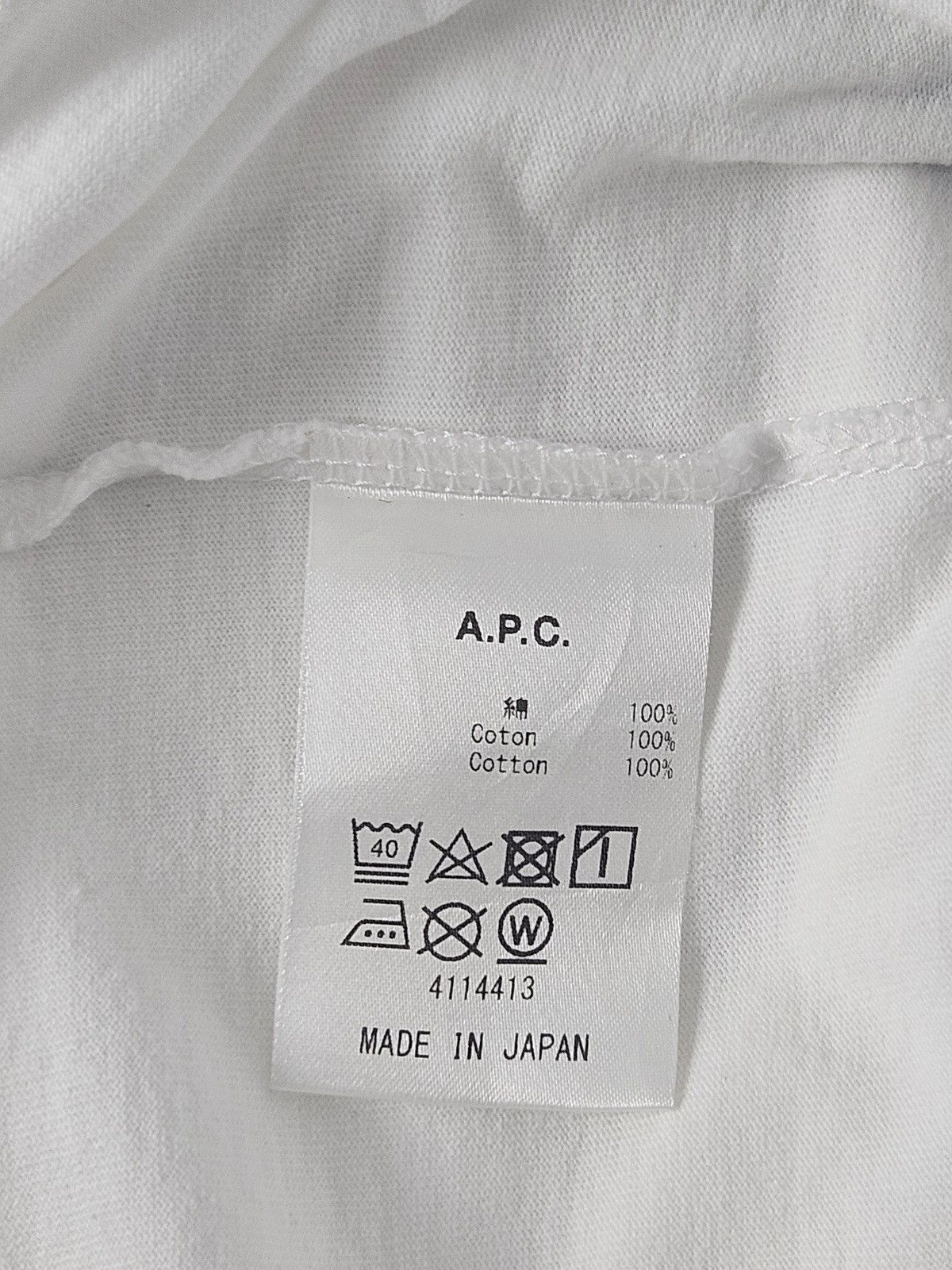 A.P.C. APC Rue Madame Paris Japan katakana shirt Size US XS / EU 42 / 0 - 5 Thumbnail