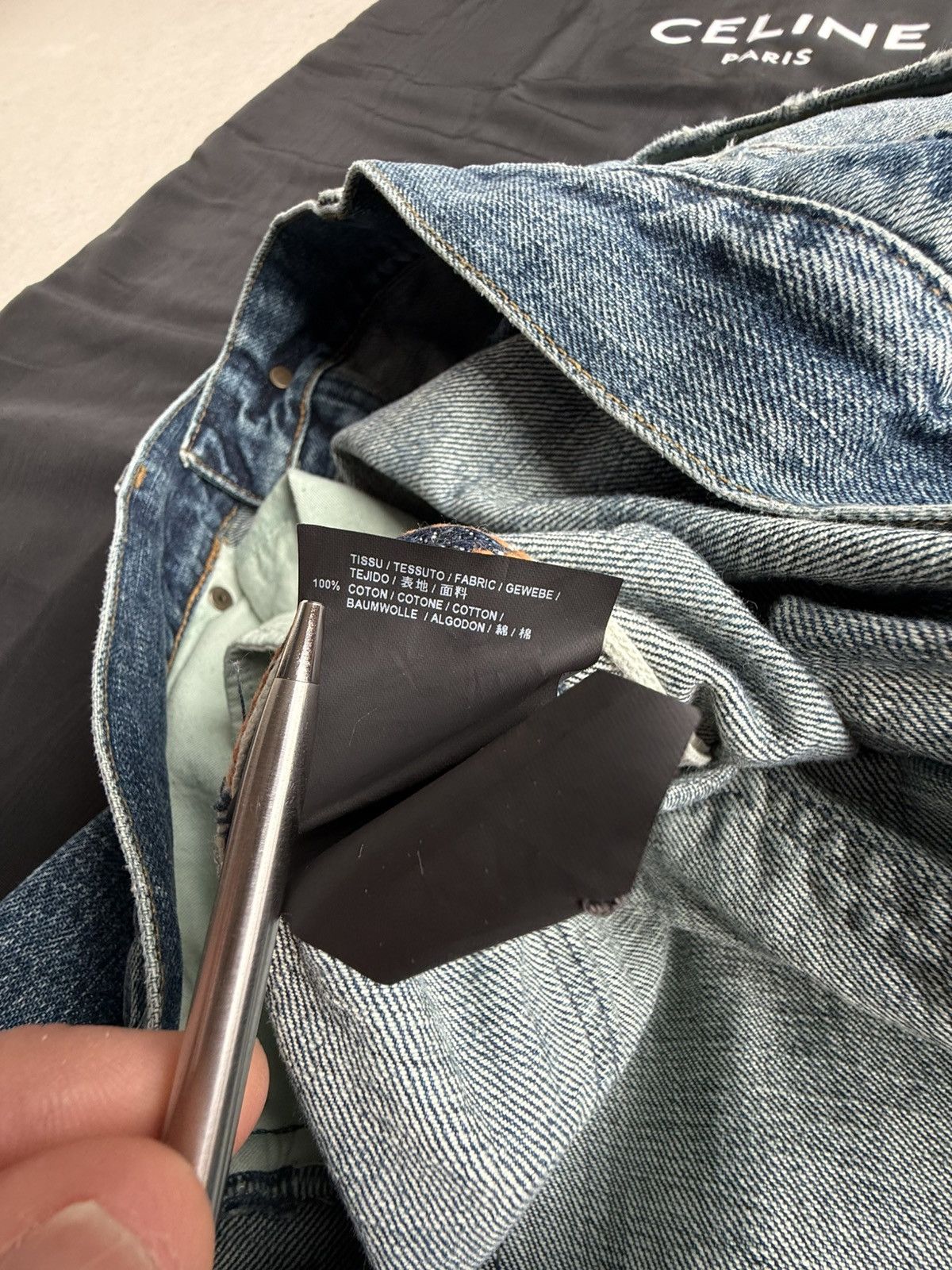 Saint Laurent Paris Saint Laurent ss16 selvedge d10 jeans surf sound 36 crash Size US 36 / EU 52 - 22 Thumbnail